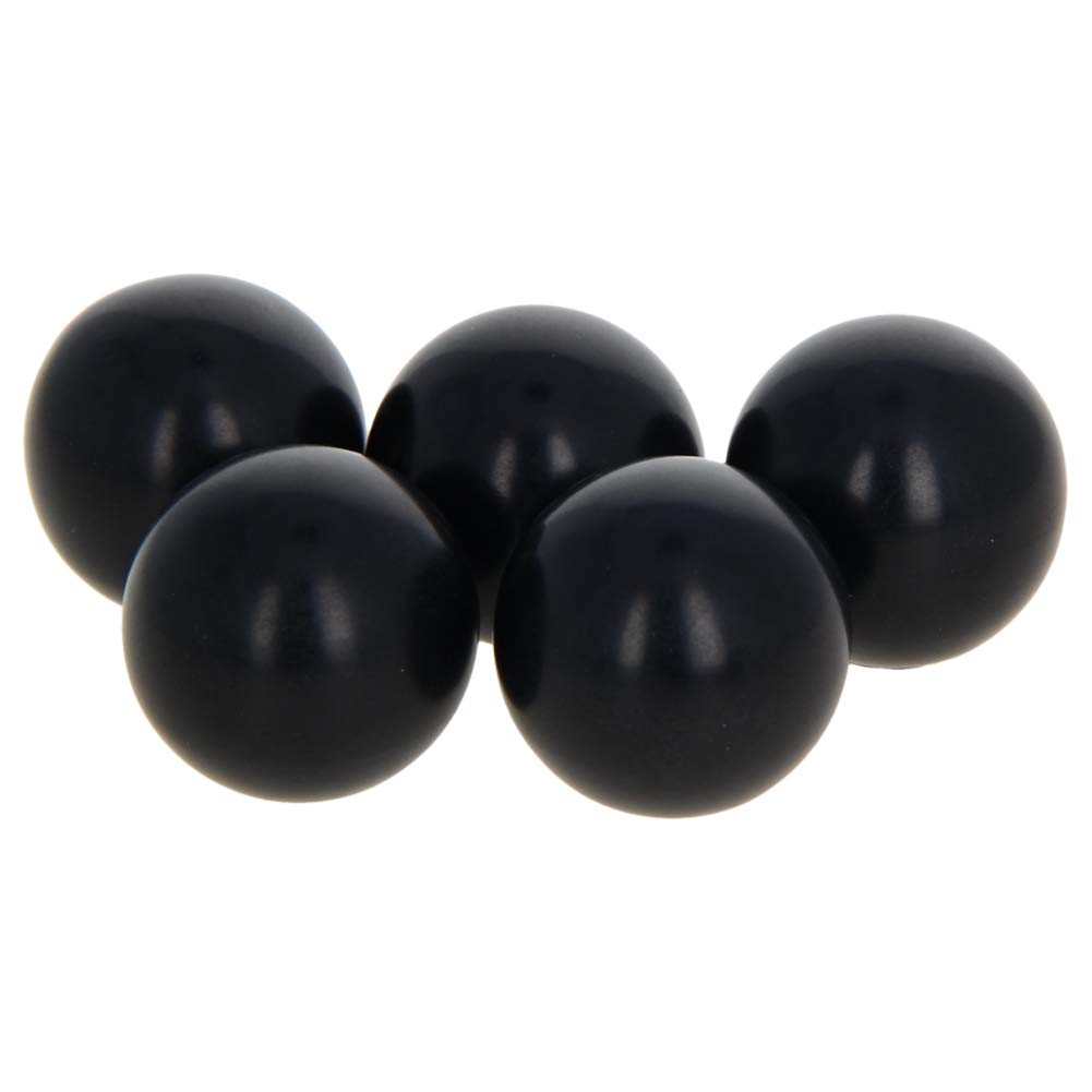 5Pcs Black Bakelite Ball Knob M8 Female Thread Handle - 25mm Diameter Thermoset Spherical Knob with Smooth Edge for Lawn Mowers, Exercise Equipment & DIY Projects - Durable & Easy-Grip Control Knobs for Machinery, Fitness Gear and Workshop Tools