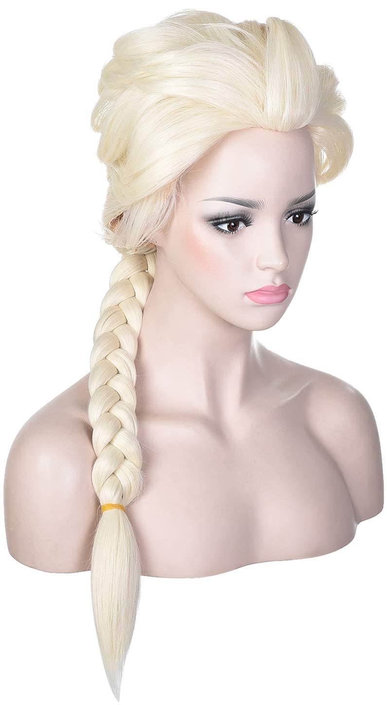 Morvally Halloween Costume Braided Wigs for Women - Long Synthetic Braided Hair Wigs for Cosplay, Party, and Halloween Costume Accessories - Perfect for Halloween Parties, Cosplay Events, and Themed Dress-Up