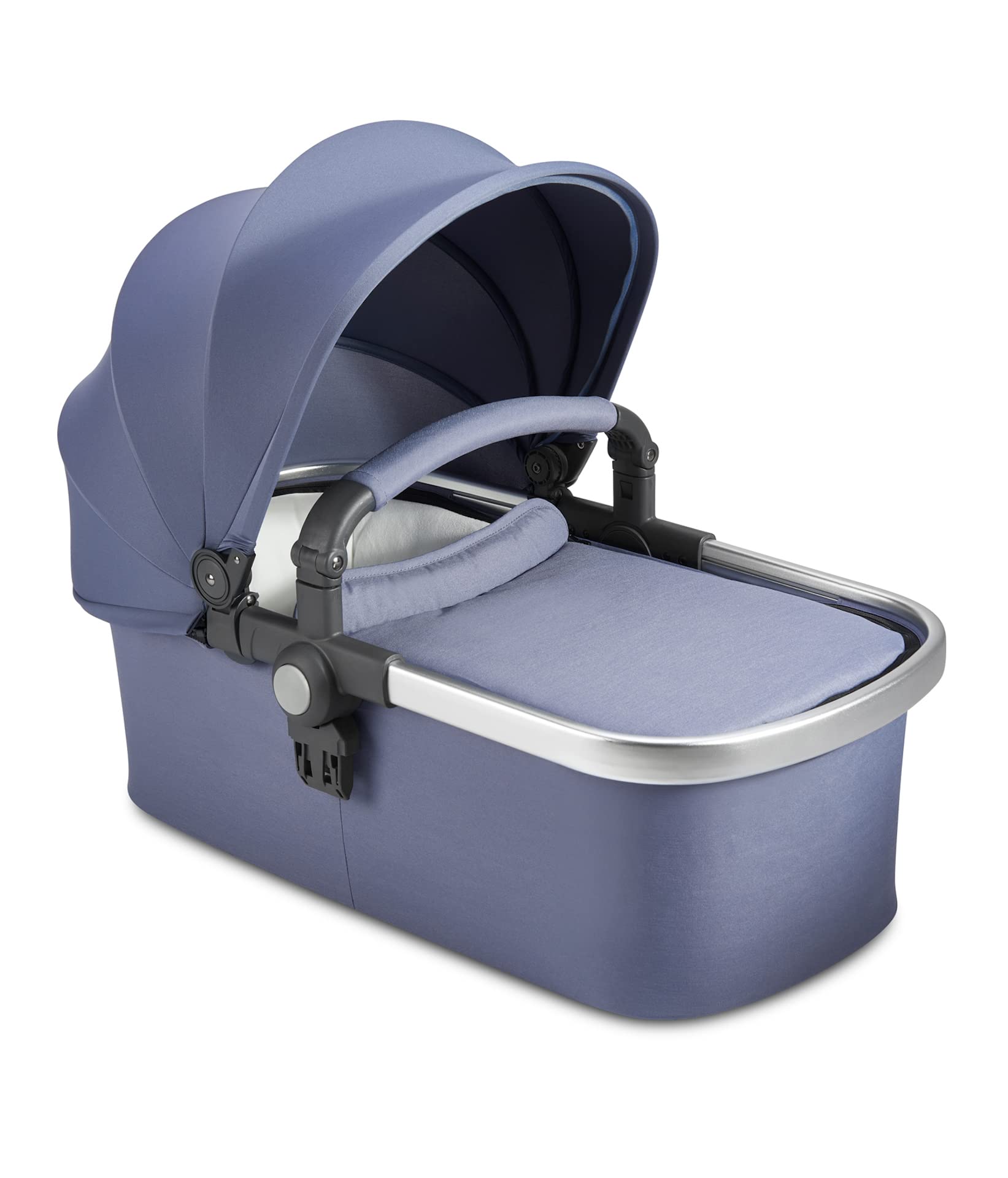 Joovy Portable Stroller Bassinet with Zip Closure & UPF 50 Sun Canopy - Compatible with Joovy Qool & Caboose RS Strollers (Adapters Sold Separately), Slate - Perfect for Newborns, Travel & Outdoor Walks