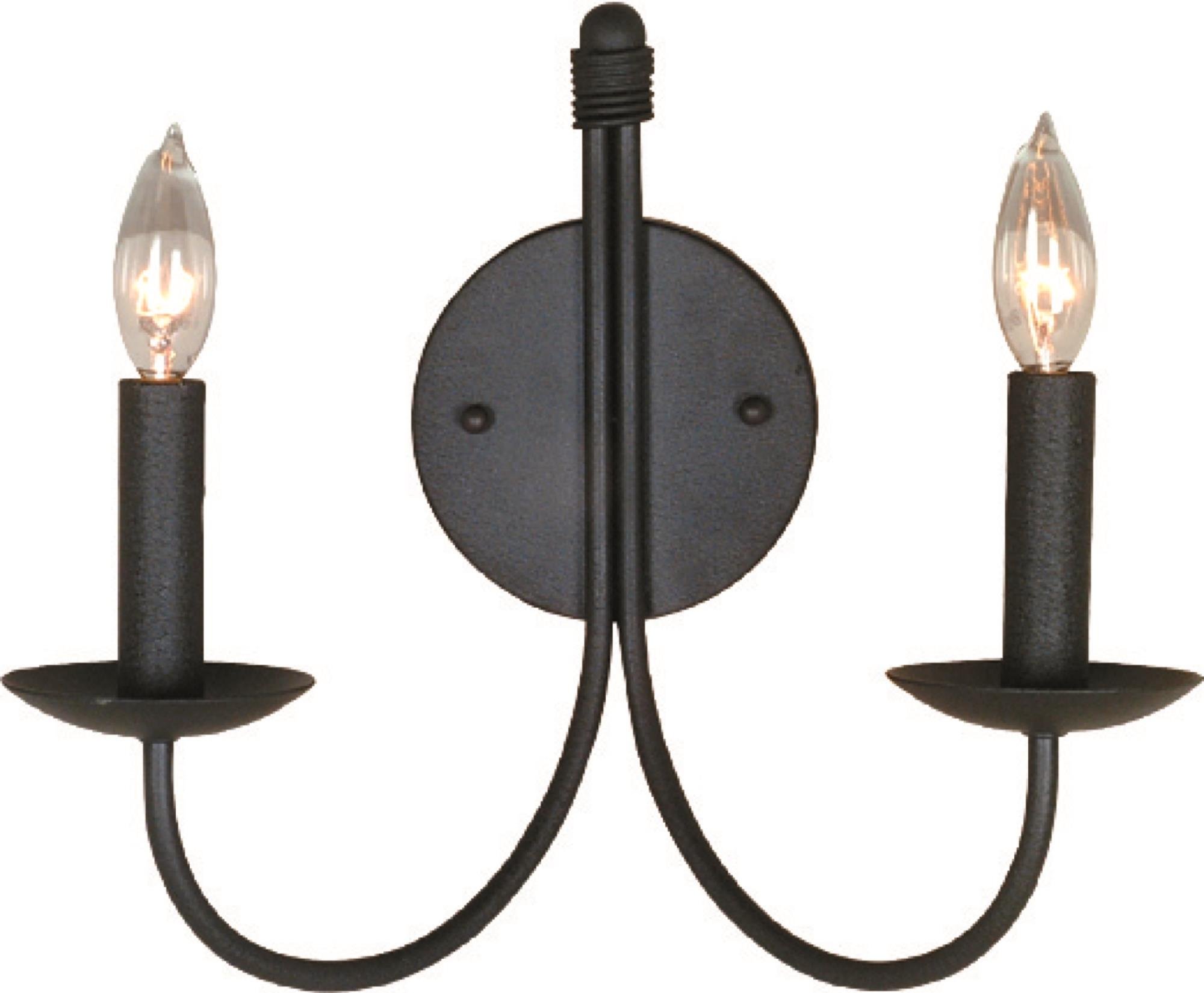Artcraft Lighting Pot Racks 2-Light Wall Sconce Light Fixture - Black Metal Farmhouse Style - Perfect for Kitchen, Dining Room, or Bedroom Wall Decor