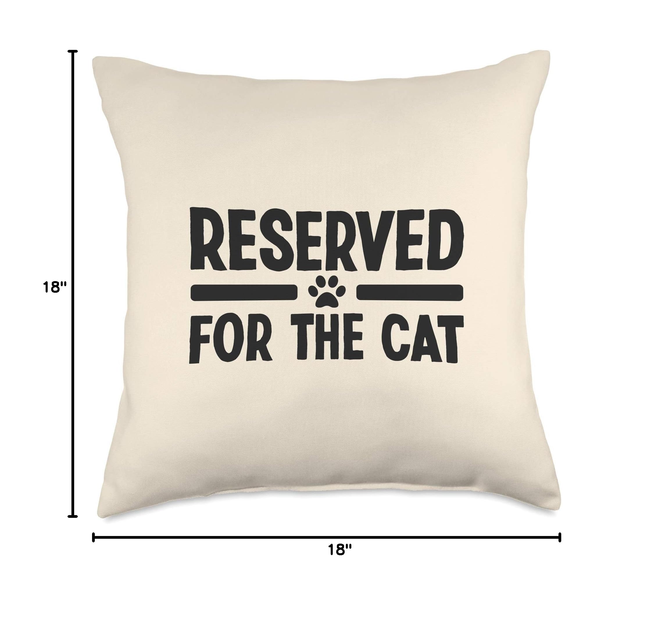Cute Cat Lover Throw Pillow - Soft Decorative Cat-Themed Cushion for Sofa, Bed & Home Decor - Perfect Gift for Cat Owners