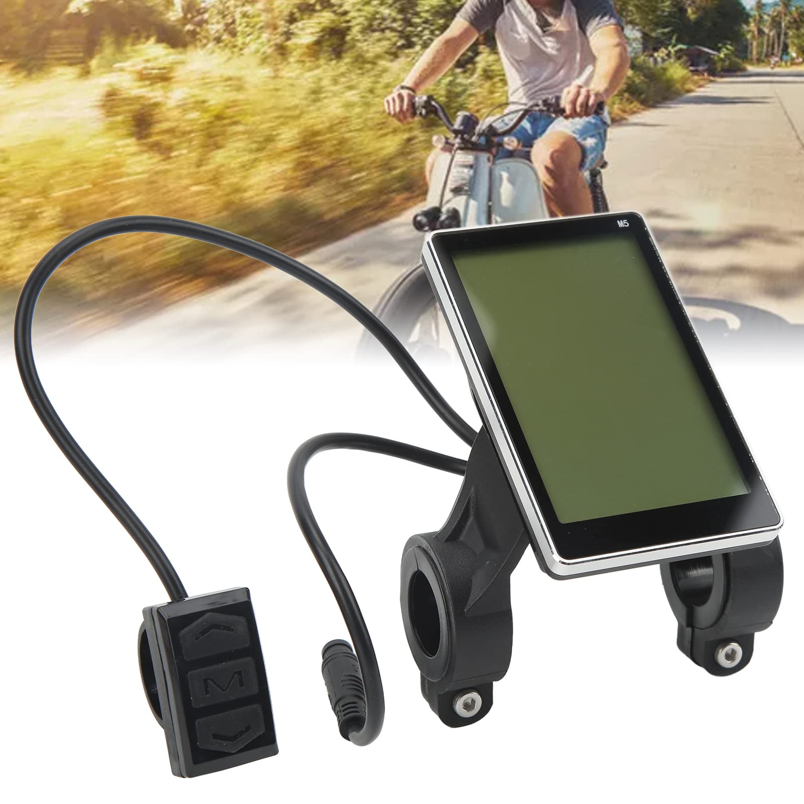 Electric Bike M5 LCD Display Waterproof Connector Panel - Replacement Screen for E-Bike & Electric Scooter - Perfect for Commuting, City Riding & Outdoor Adventures