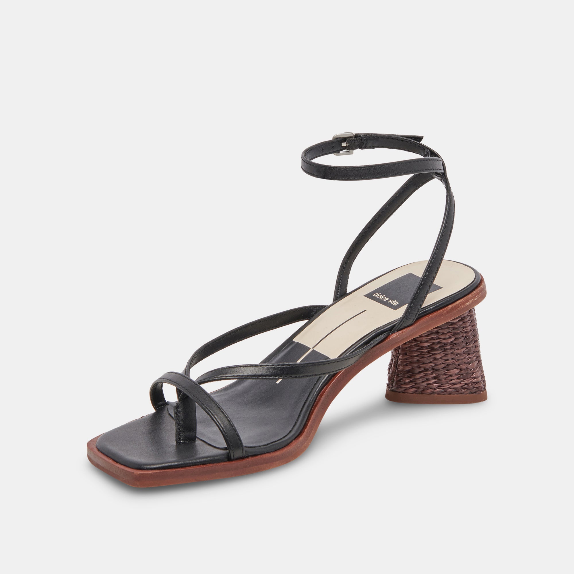 BANITA Women's Wide Comfortable Sandals - Genuine Black Leather Slip-On Shoes for Walking, Travel & Casual Outfits