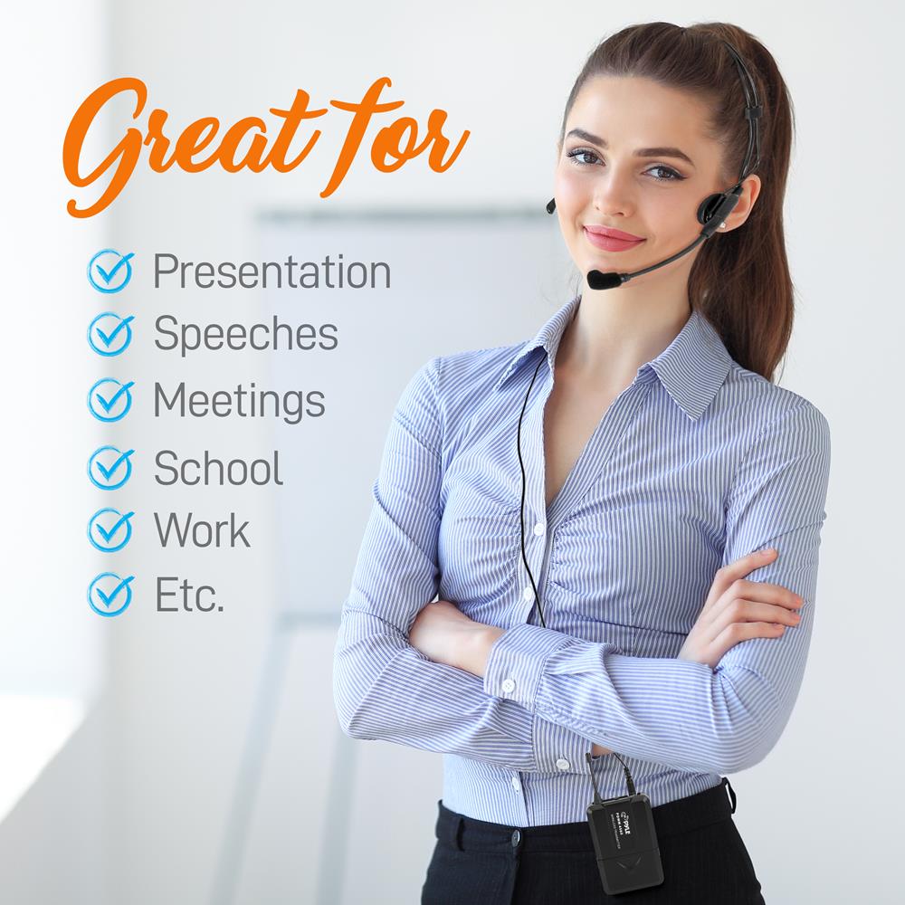 4 Channel UHF Wireless Microphone System for Karaoke, Church, Live Performances & Public Speaking - Professional Audio Equipment with Long Range & Clear Sound