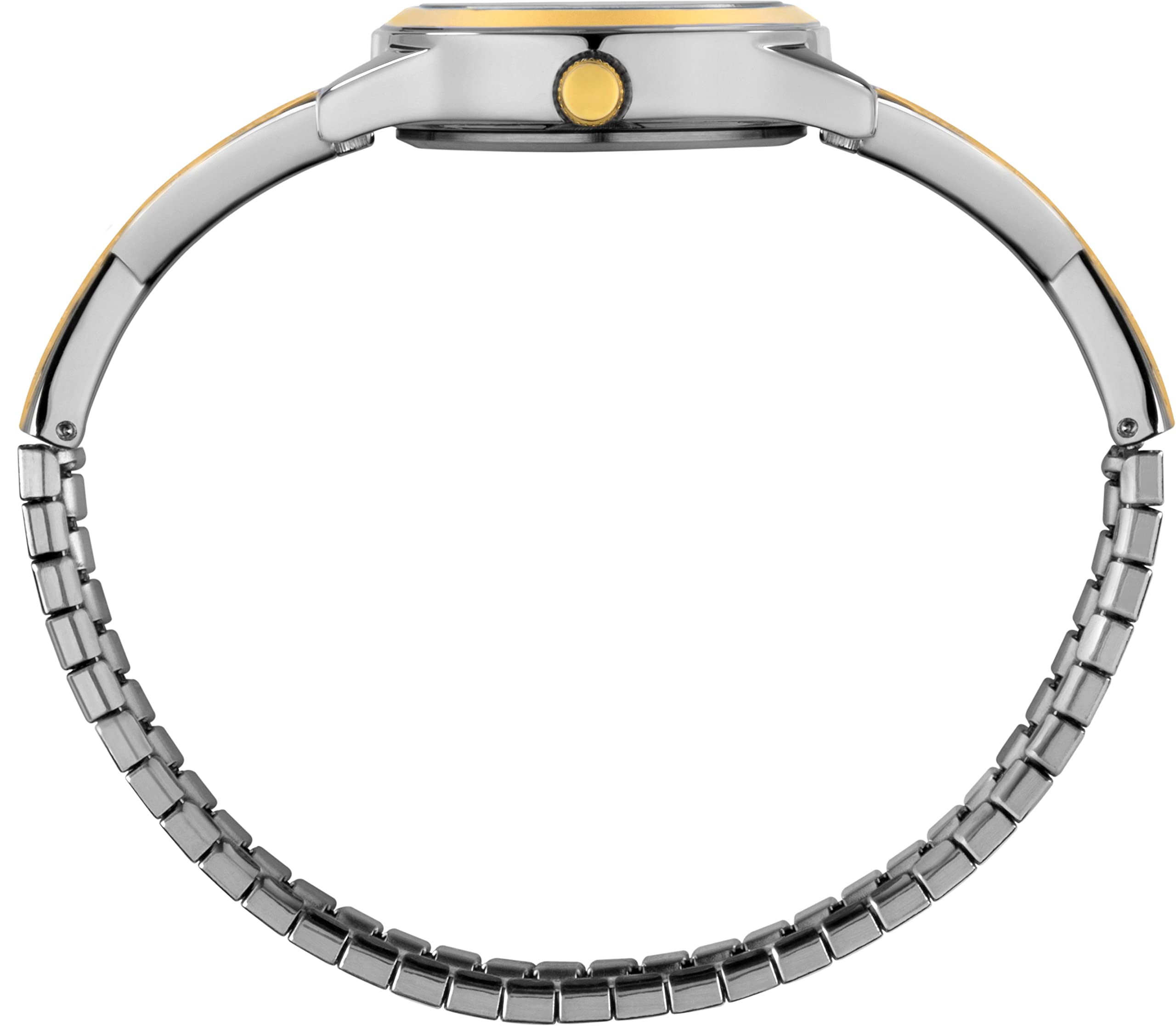 Timex Women's Main Street 25mm Semi Bangle Watch - Elegant Silver-Tone Bracelet Watch with Easy-Read Dial | Perfect for Office, Casual Wear & Everyday Fashion Accessory
