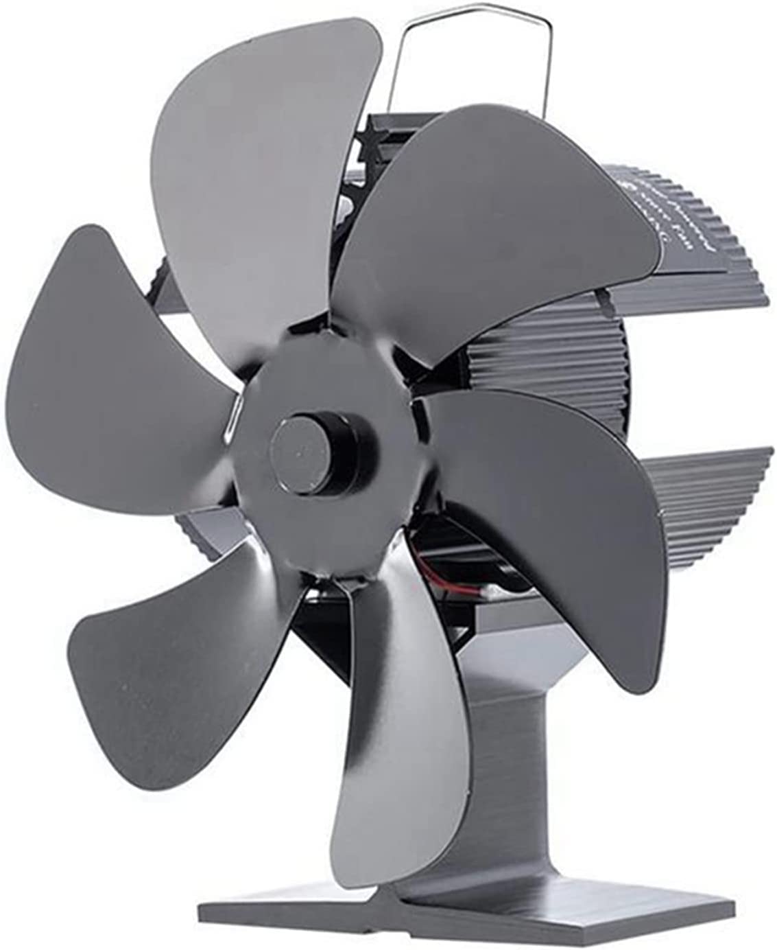6-Blade Heat Powered Stove Fan - Silent Wood Burning Fireplace Fan for Efficient Heat Circulation - Perfect for Home, Cabin & RV Heating
