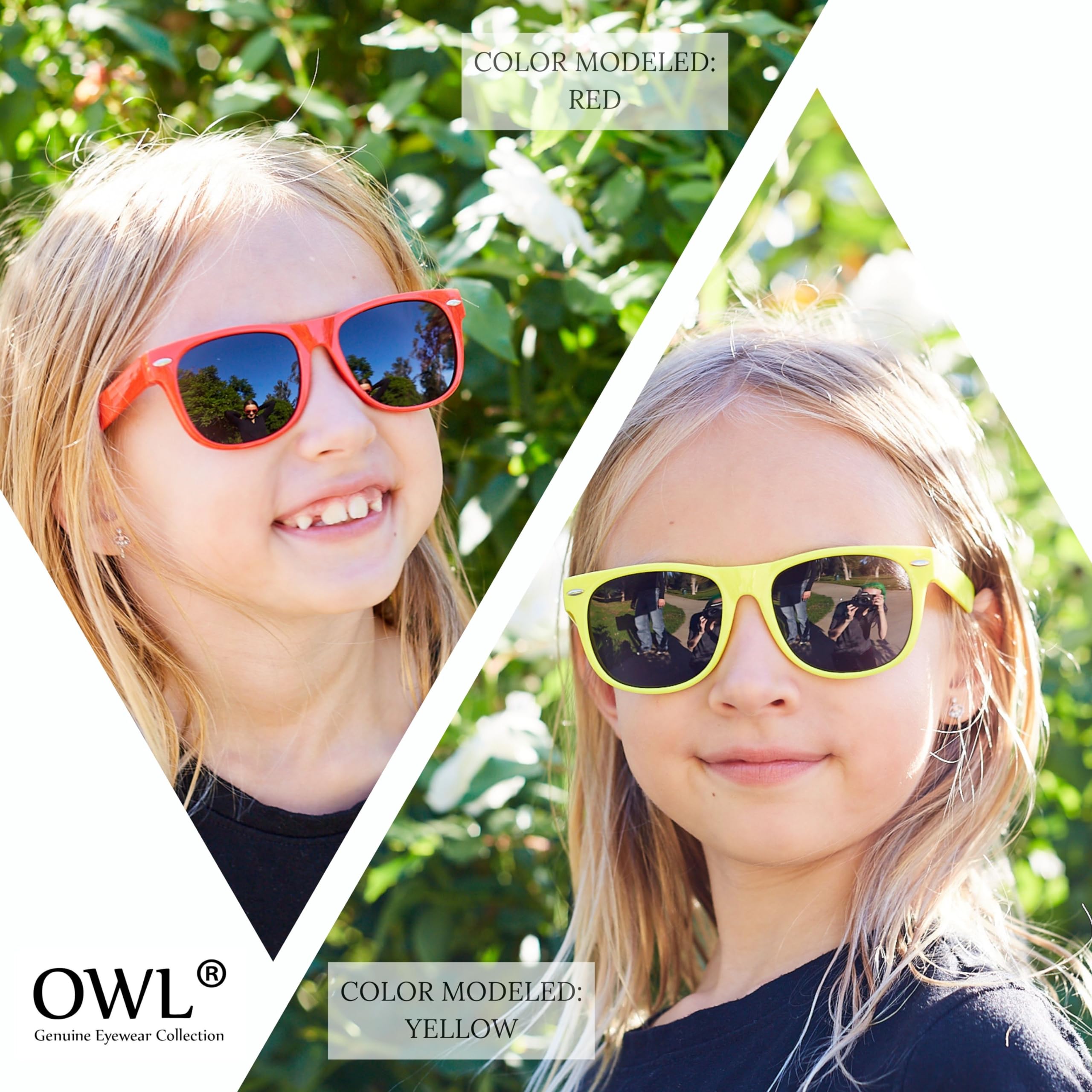 **Kids UV Protection Polarized Sunglasses – Anti-Glare Smoke Lens for Boys & Girls – Perfect for Outdoor Play, Beach, and Sports**