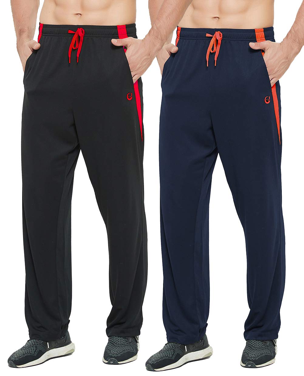 Men's Athletic Sweatpants with Pockets - Open Bottom Joggers for Workout, Running & Exercise | Gym, Lounge & Casual Wear