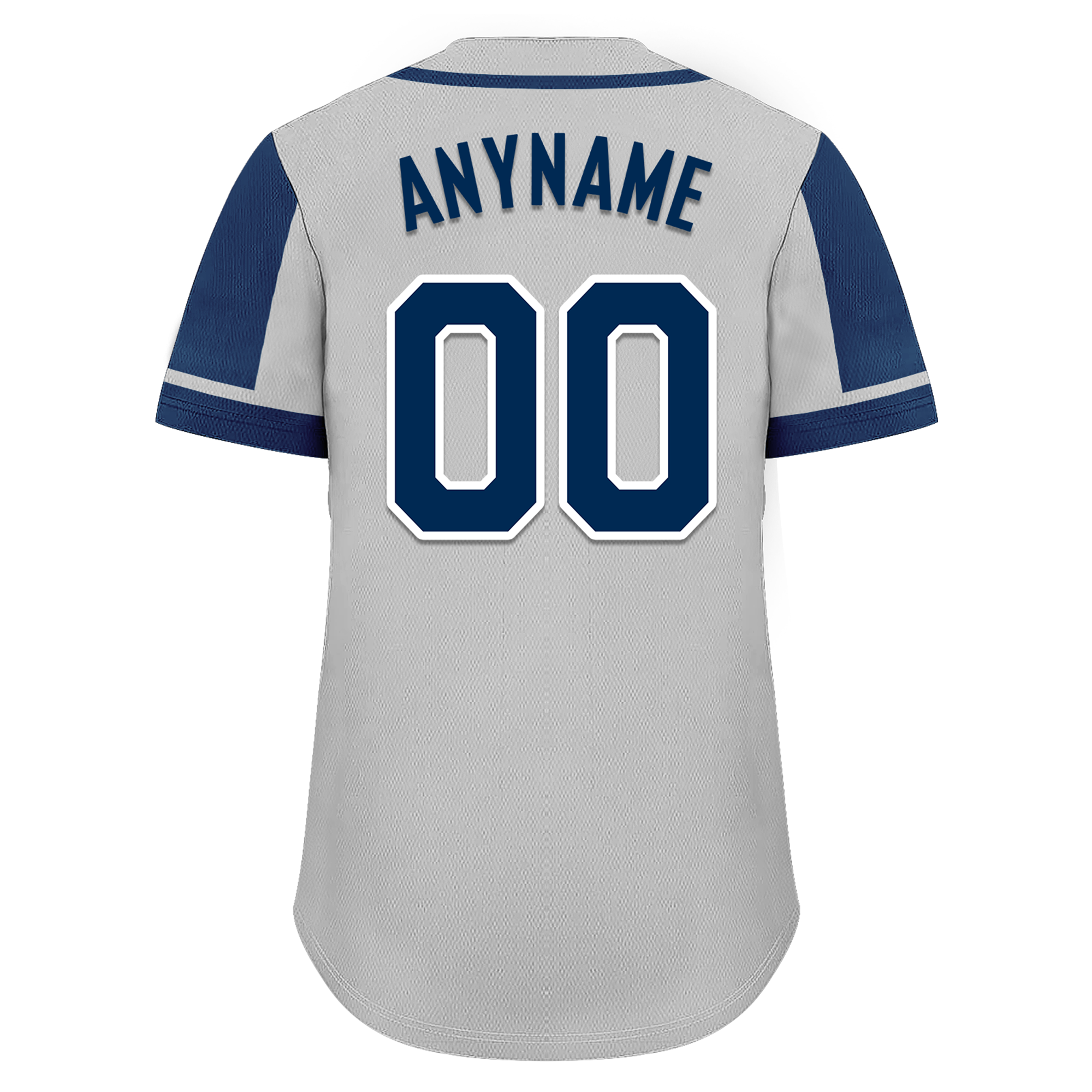 Custom Gray Blue Raglan Sleeves Personalized Authentic Baseball Jersey - BSBJ01 D017178 for Sports Fans, Team Uniforms & Casual Wear