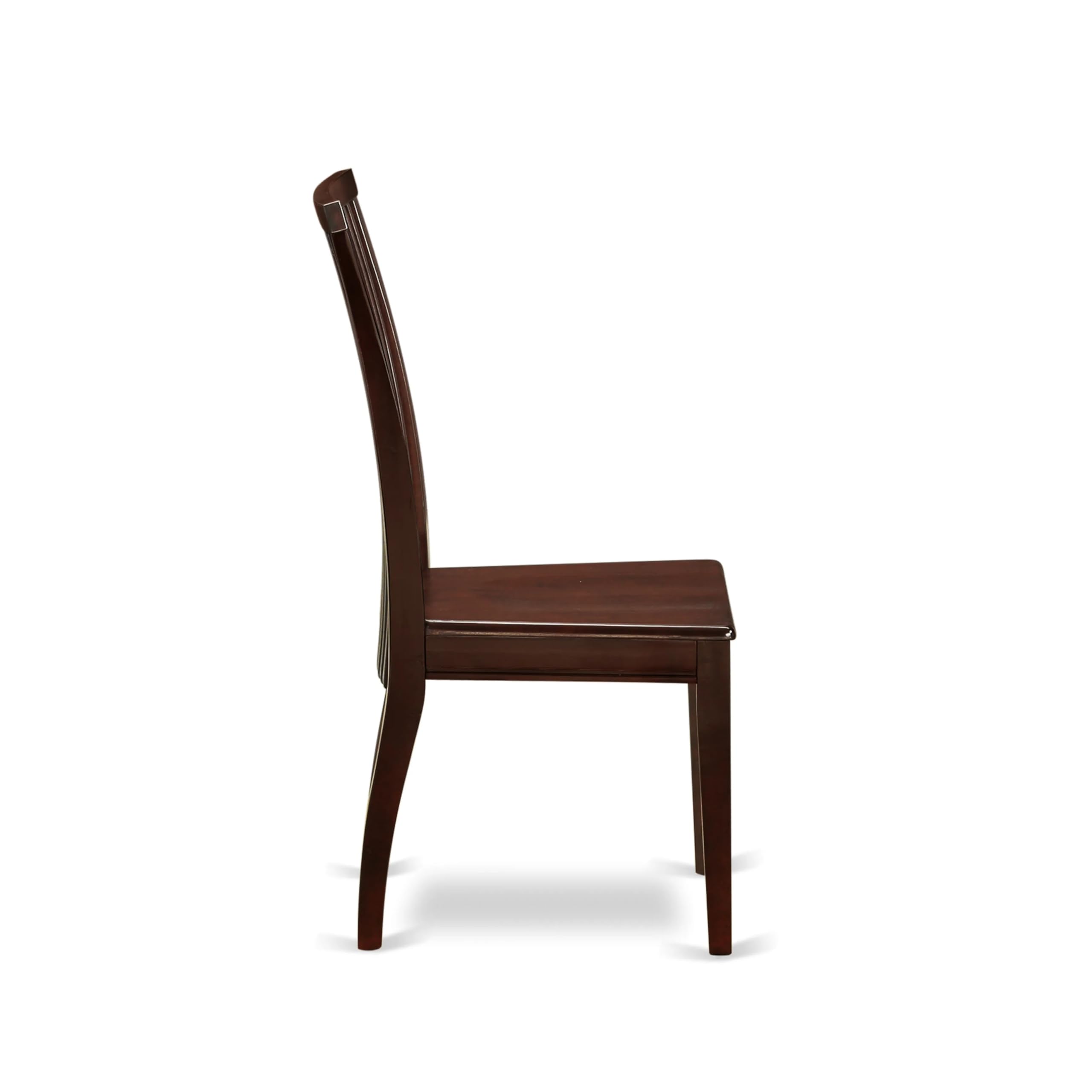 East West Furniture AMIP3-MAH-W 3-Piece Round Dining Table Set with Pedestal Base & 2 Chairs - 36x36 Inch Mahogany - Perfect for Small Kitchens, Apartments & Breakfast Nooks