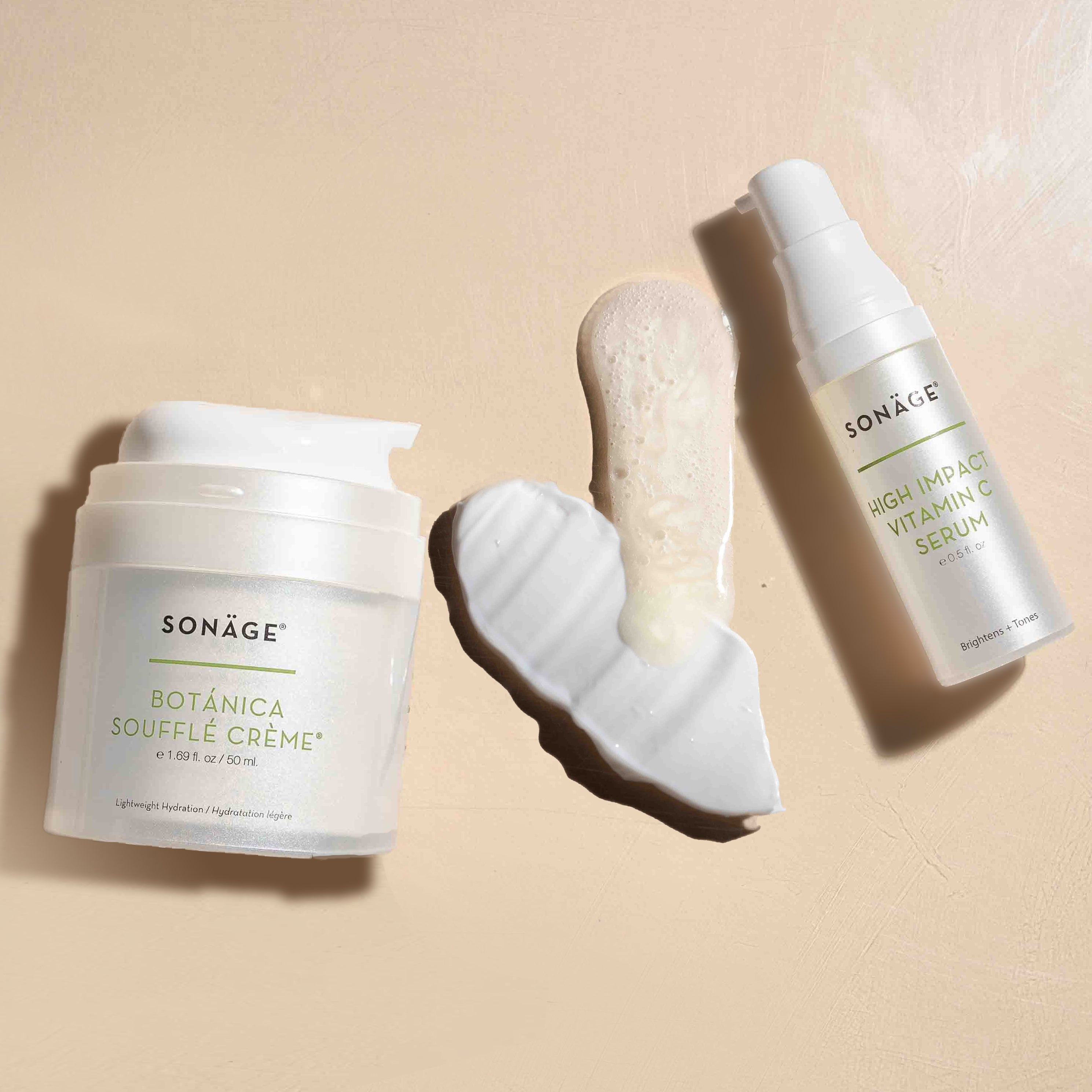Best Skin Tone Correcting Duo for Even Complexion - Brightening & Hydrating Face Serum & Cream Set - Perfect for Daily Skincare & Makeup Prep
