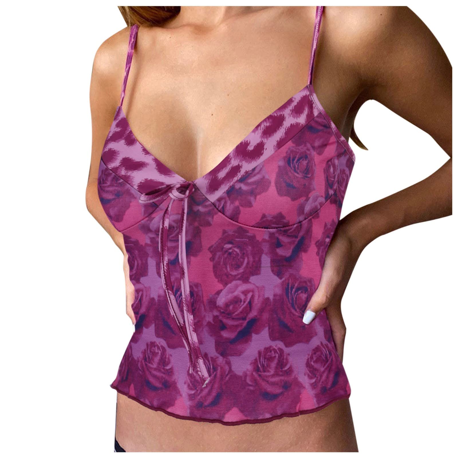 Women's Fashion Workout Tops - Contrasting Sling V-Neck Banded Vest for Yoga, Gym & Running | Breathable & Stylish Activewear