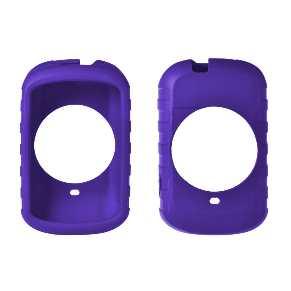 Garmin Edge 830 Bike Computer Case - Shockproof Silicone Protective Cover with Screen Protector for Cycling GPS | Purple | Durable Bicycle Accessories for Mountain & Road Biking