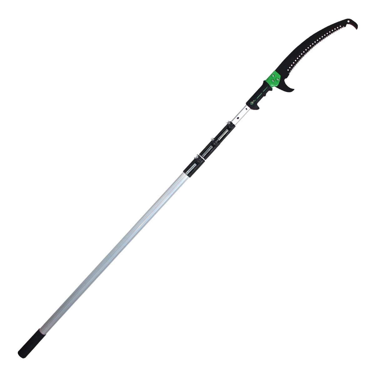 11.5FT Telescopic Tree Saw - Professional Curved Pruner with Hook & 115cm Aluminum Rod for High Branches (Up to 3.5M Reach) - Ideal for Garden Trimming & Landscaping