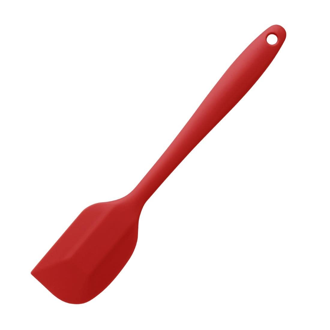 KitchenCraft Colourworks 28cm Red Silicone Spatula - Heat-Resistant Cooking Utensil for Baking, Flipping & Mixing - Perfect for Non-Stick Pans & Cookware