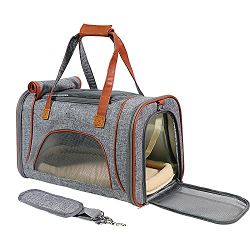 Portable Pet Carrier Backpack - Breathable Cat & Dog Travel Bag with Sterilization Mat - Ideal for Vet Visits, Outdoor Adventures & Air Travel