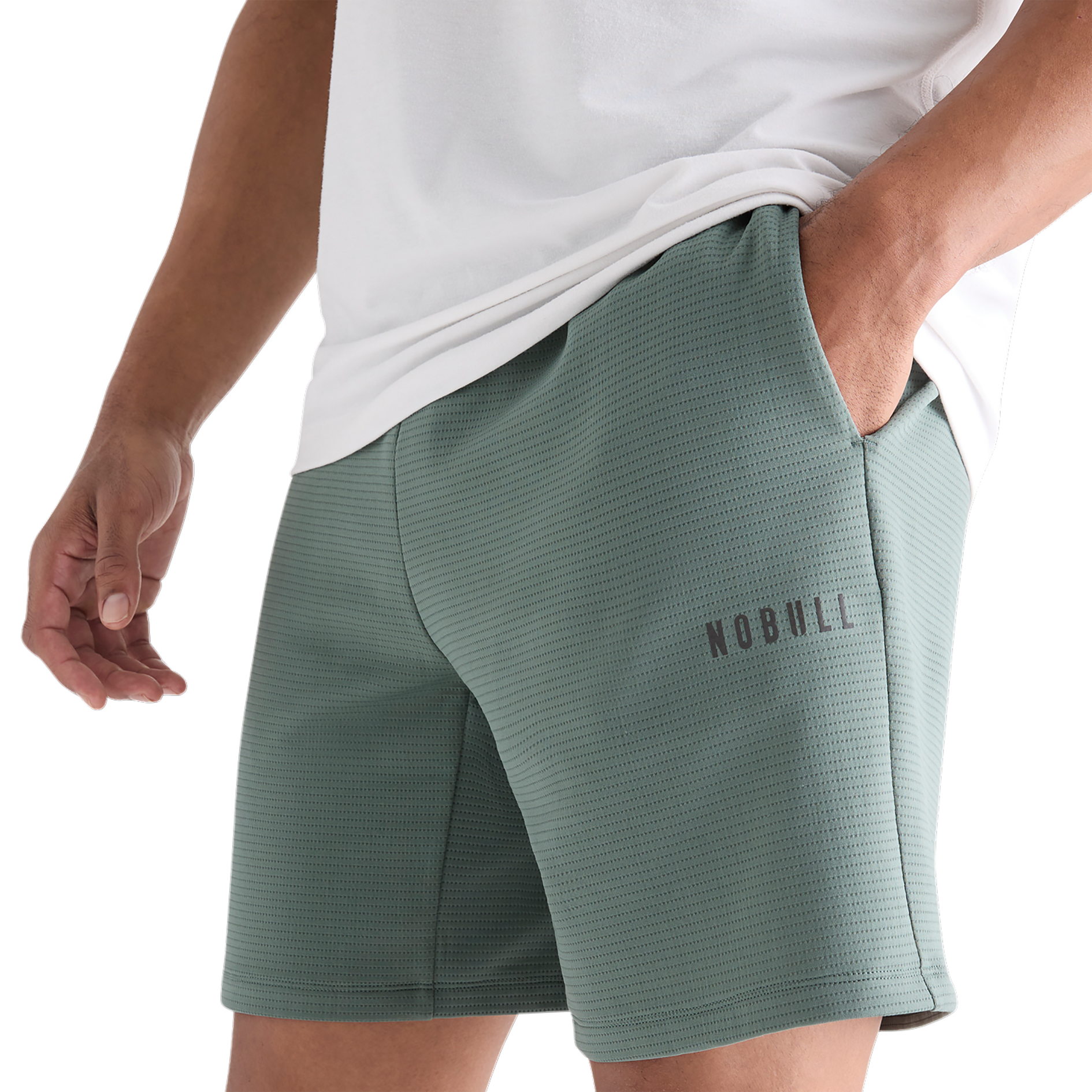 Men's Comfortable Textured Knit Shorts - 7