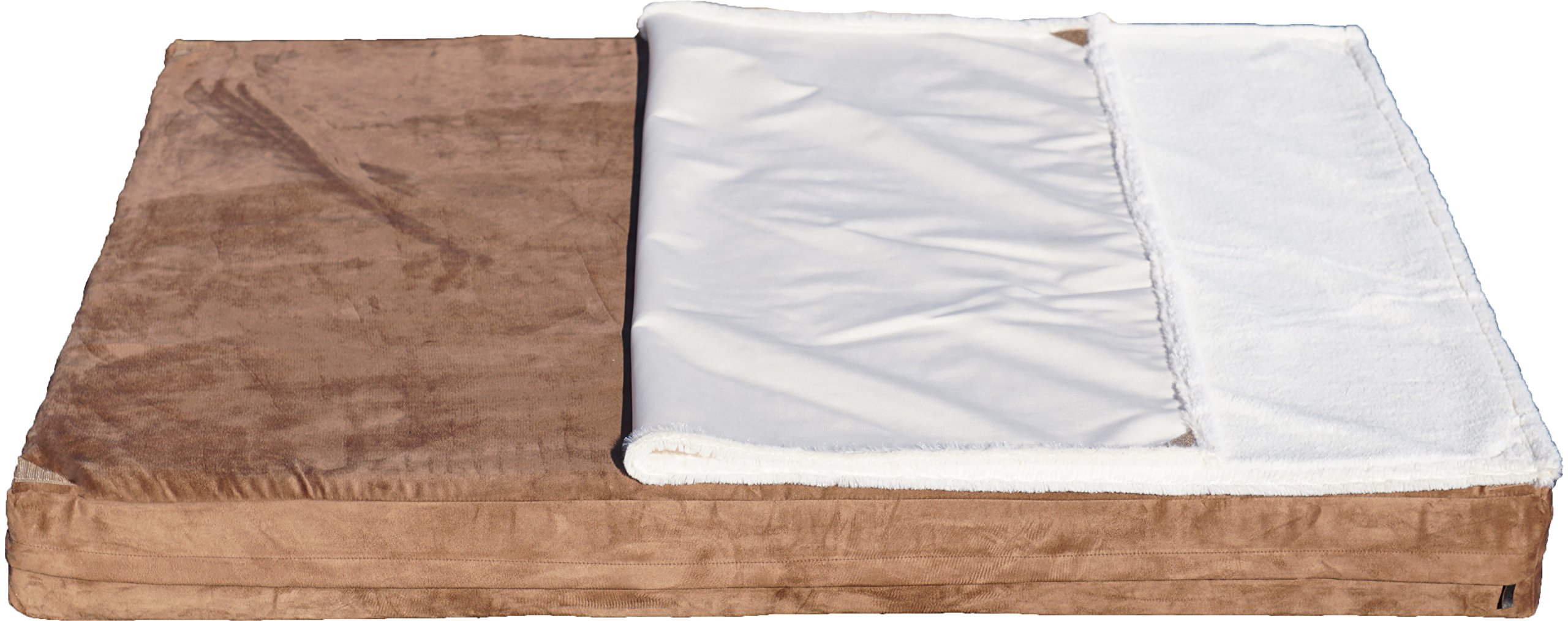 Premium 2-in-1 Orthopedic Memory Foam Dog Bed & Cat Bed with Removable Waterproof Cover & Blanket - Washable Pet Bed for Large Medium Small Dogs - Perfect for Home, Crate & Travel Use