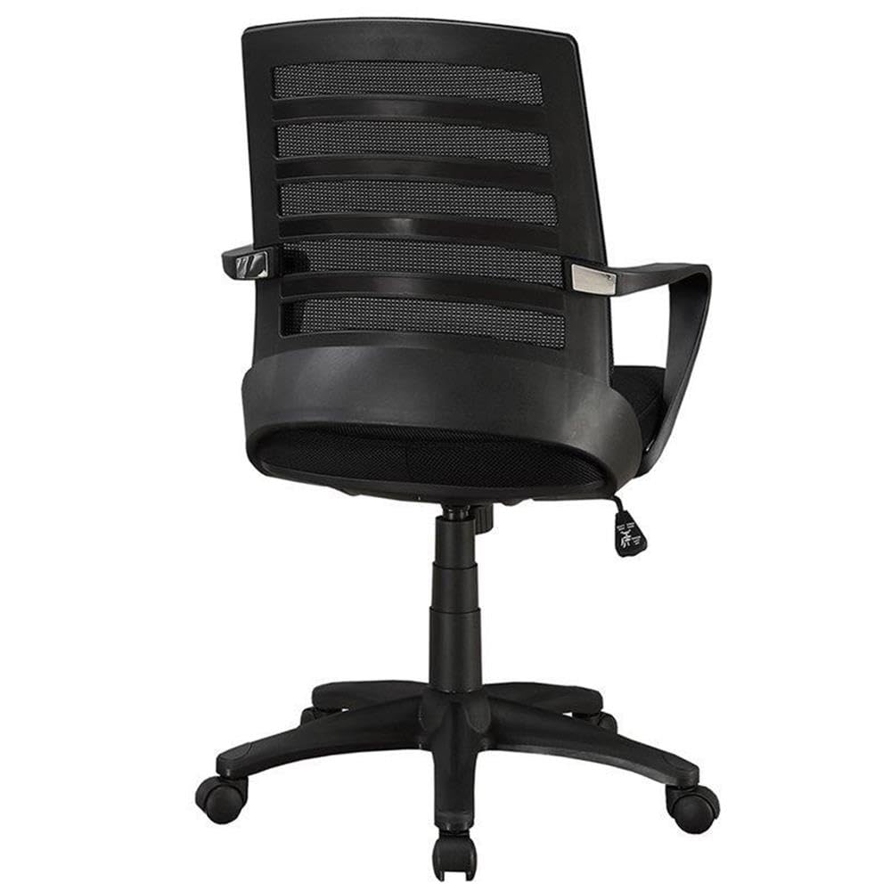 Monarch Specialties Ergonomic Office Chair - Black Mesh Back, Adjustable Height, Swivel & Rolling for Home & Office Workspace