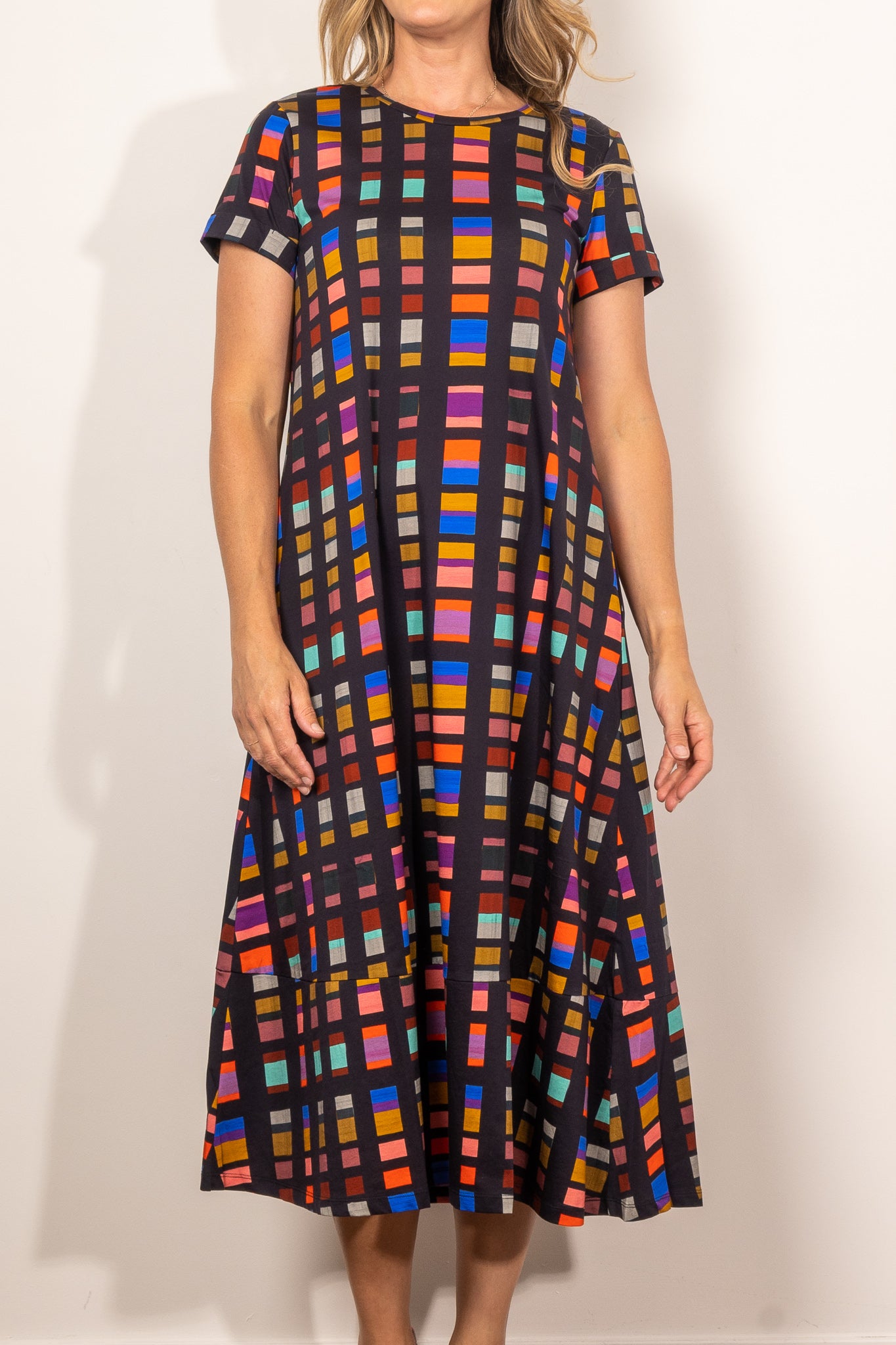 ELK Haki Dress Tessela Print - Stylish Floral Print Midi Dress for Women | Perfect for Casual Outings, Parties & Summer Vacations