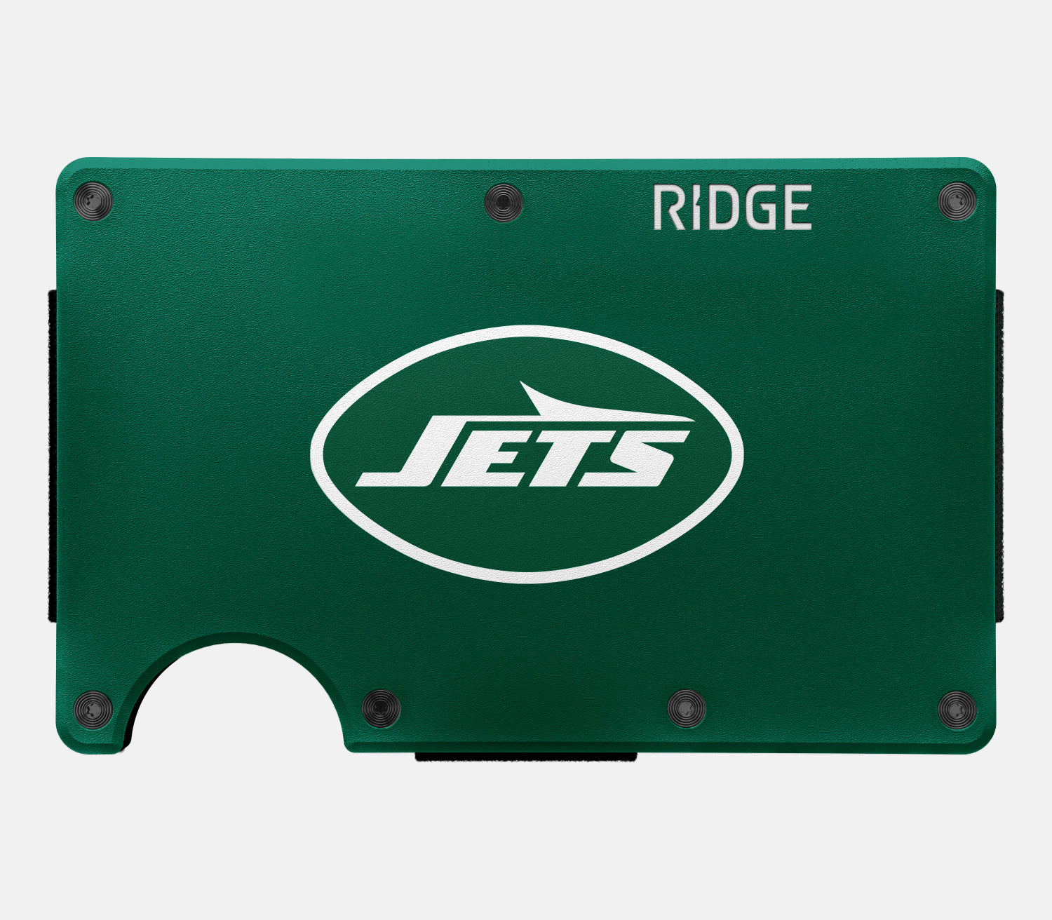 Ridge Wallet for Men - Slim RFID Blocking Minimalist Front Pocket Wallet - New York Jets NFL Team Design - Perfect for Everyday Carry, Travel & Gifts