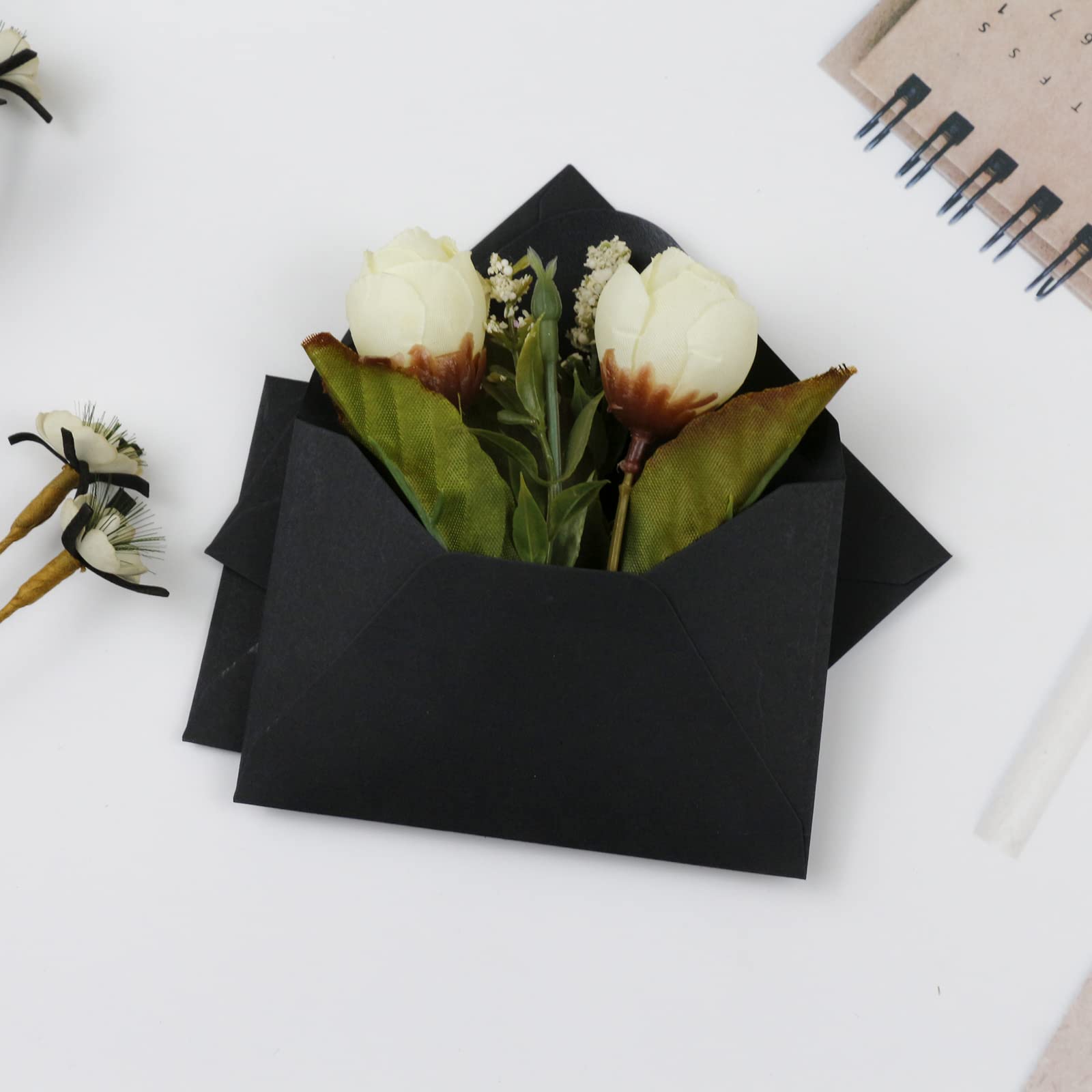 150 Pack Black Mini Gift Card Envelopes (4