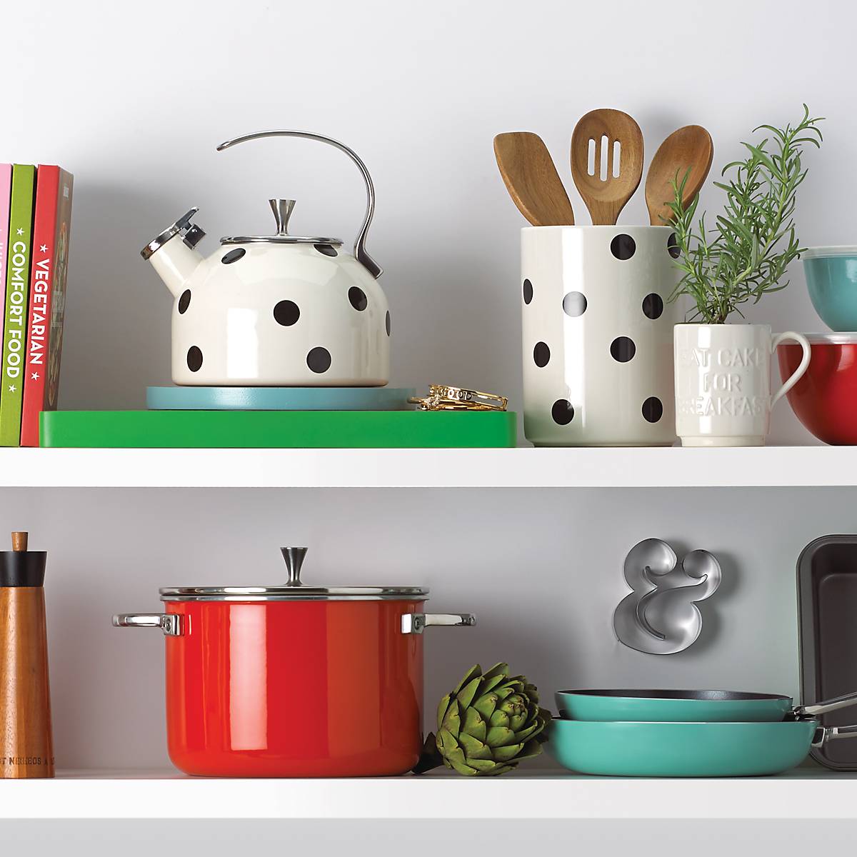 Deco Dot 4-Piece Kitchen Utensil Holder Set - Stylish Countertop Organizer for Spoons, Forks & Cooking Tools | Perfect for Home, Restaurant & Office Use