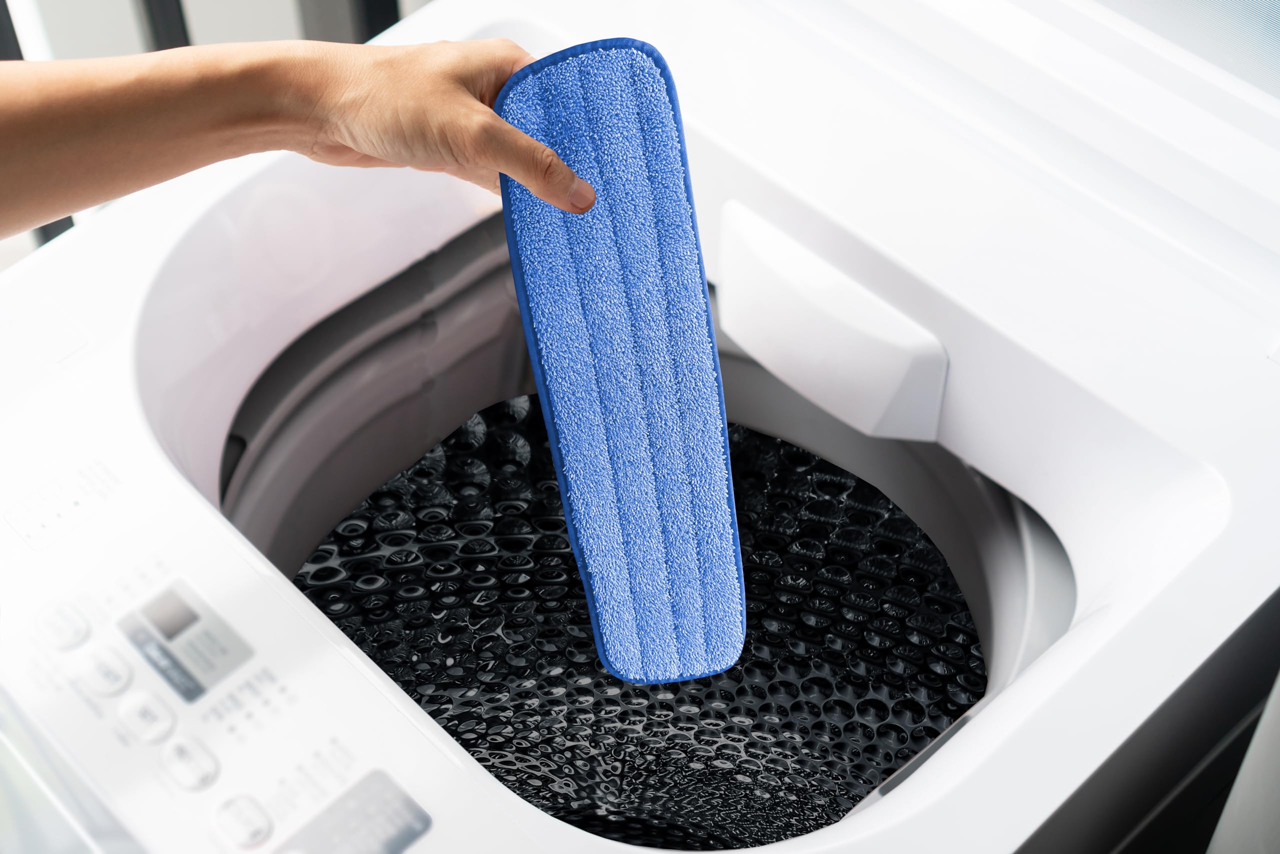 Ultimate Microfiber Mop Kit - 48 Inch Heavy Duty Floor Cleaning System with Extendable Handle (Blue) - Perfect for Hardwood, Tile & Laminate Floors in Homes & Offices