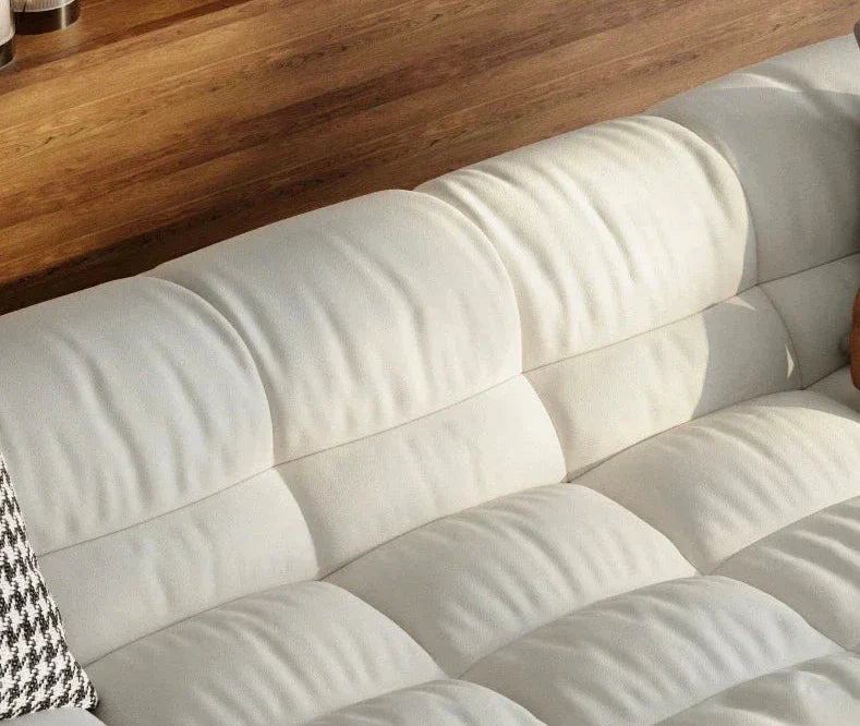 Luxury Sectional Puff Sofa Set for Living Room - Comfortable & Durable Modern L-Shaped Couch with Soft Fabric - Perfect for Family Gatherings, Movie Nights and Small Space Apartments