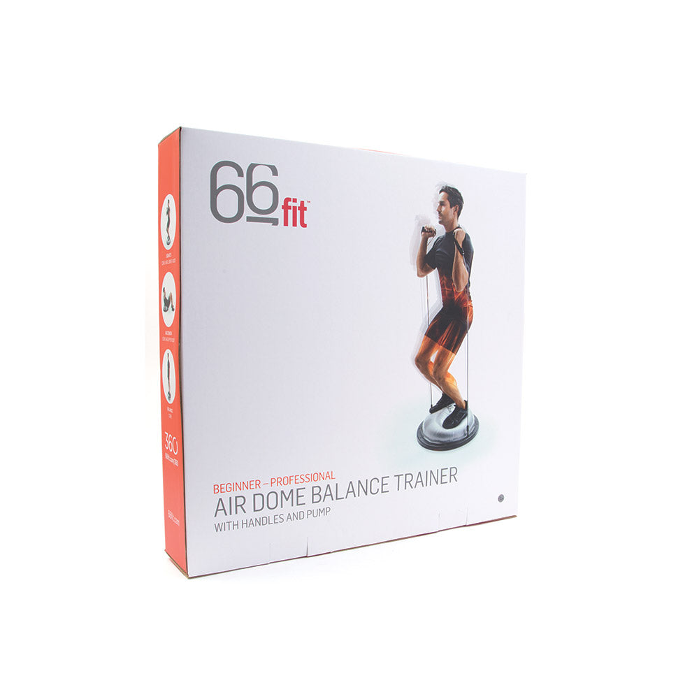 66Fit Balance and Core Trainer with Handles & Pump - Professional Stability Exercise Ball for Home Gym, Yoga, Pilates, and Physical Therapy Workouts