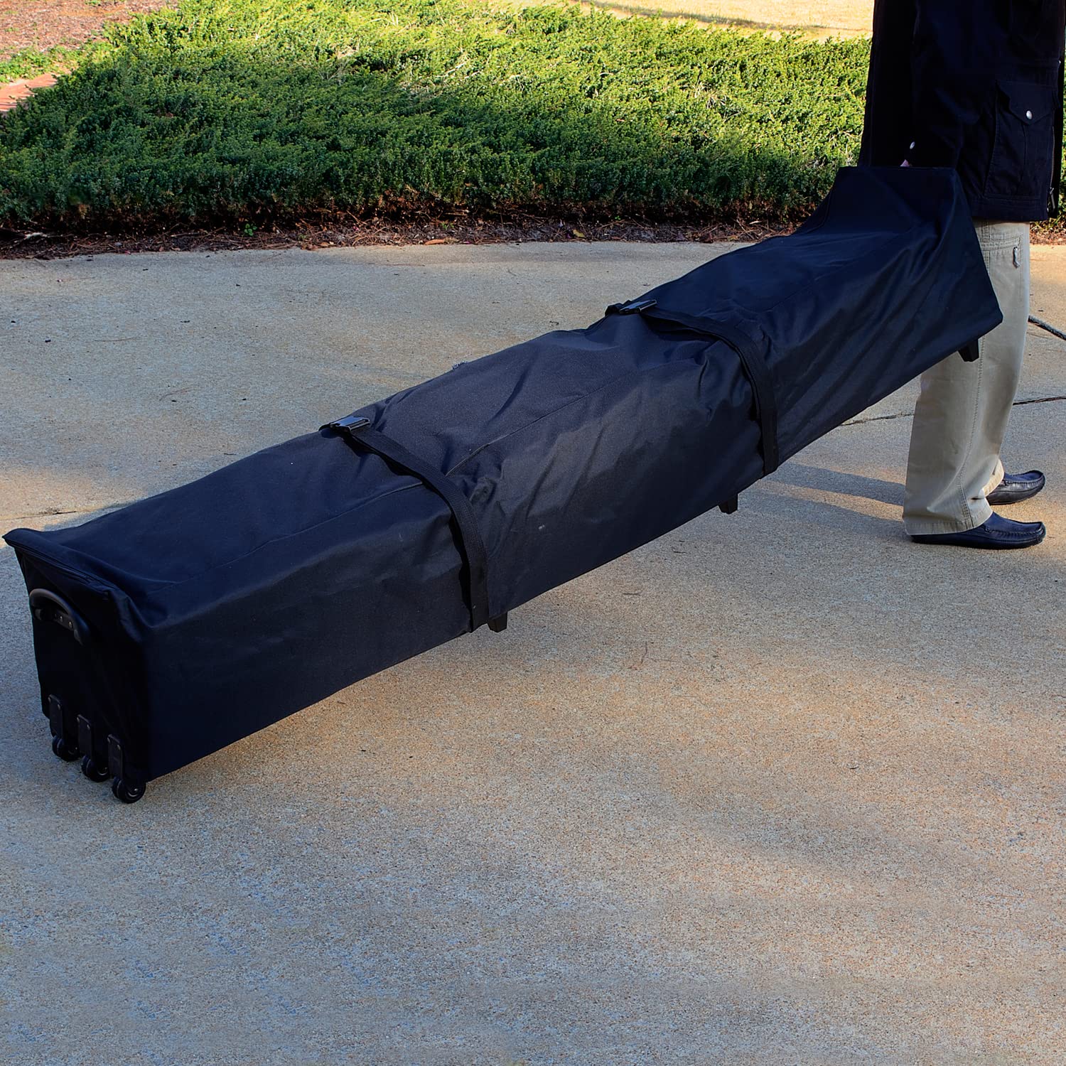 Heavy Duty 80-inch King Canopy Roller Bag with Handles - Durable Storage for Tents, Canopies, Sheds, Car Ports & Gazebos | Perfect for Outdoor, Garden & Household Storage | Black CRB80
