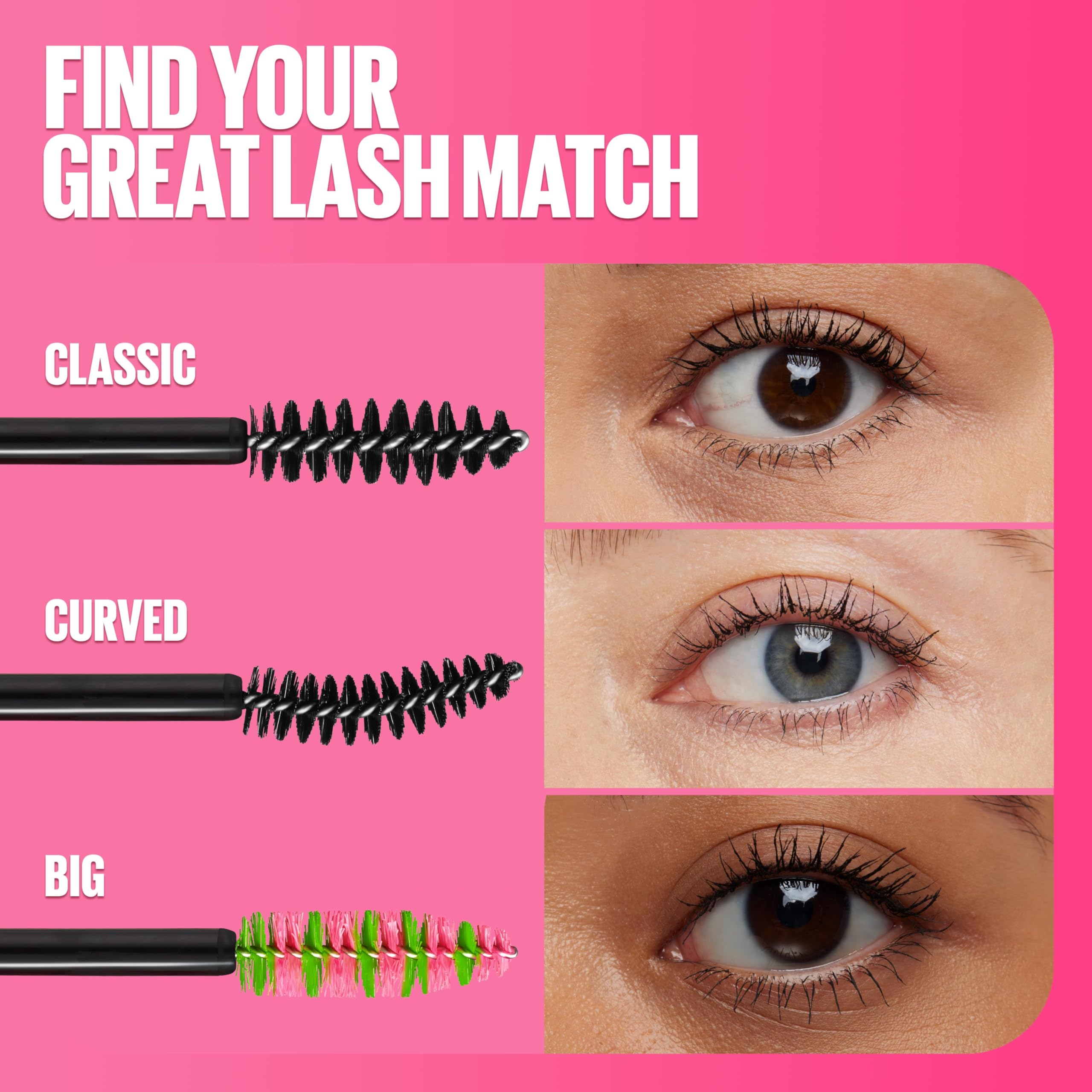Maybelline Great Lash Volumizing & Thickening Mascara - Washable, Curling Formula in Very Black (1 Count) | Perfect for Everyday Wear & Special Occasions