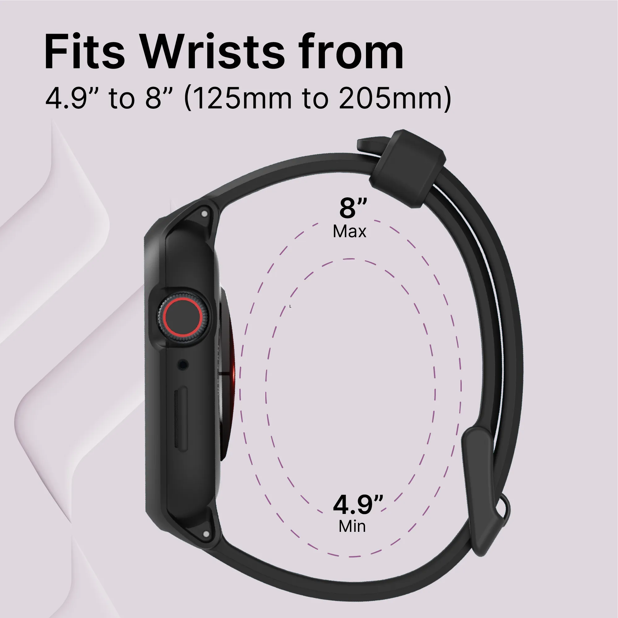 45mm Rugged Protective Case with Band for Apple Watch Series 9/8/7 - Shockproof & Scratch-Resistant Cover for Outdoor Sports, Workouts & Daily Use