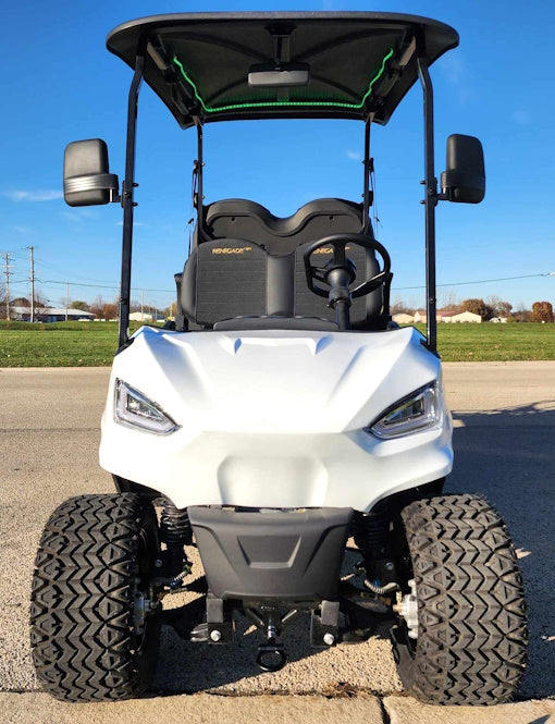 48V Electric Golf Cart 4 Seater - Renegade Light Edition Utility UTV in Silver | Perfect for Golf Courses, Campuses & Resort Transportation
