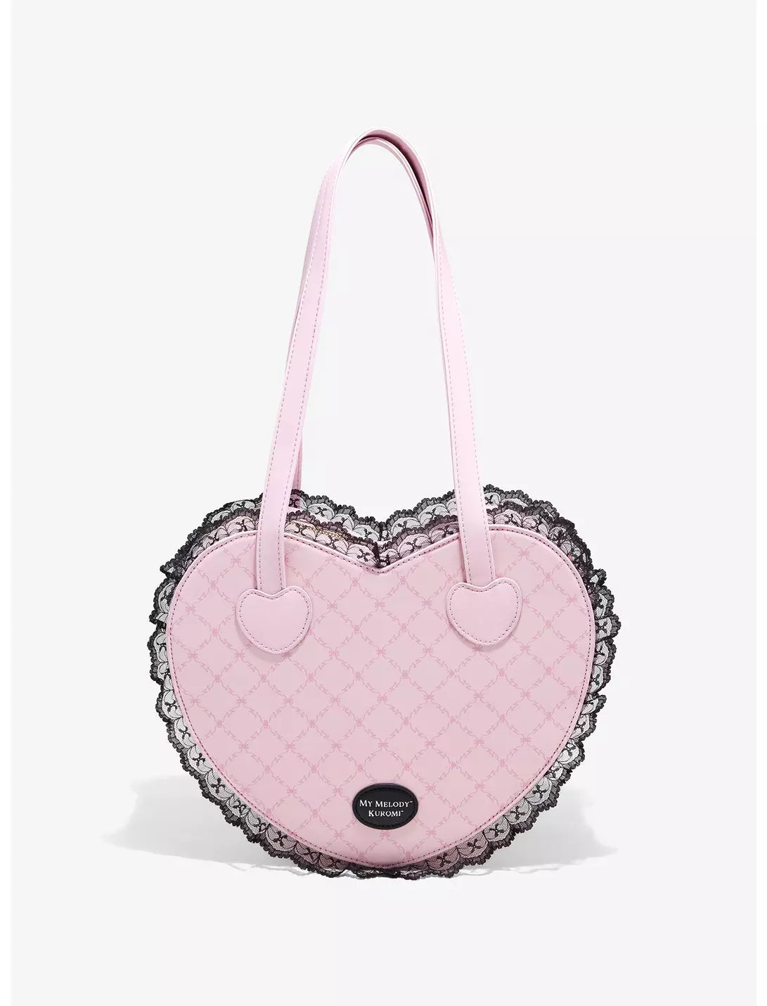 My Melody X Kuromi Lolita Style Heart-Shaped Crossbody Bag - Kawaii Anime Fashion Accessory for Cosplay, Conventions & Everyday Use
