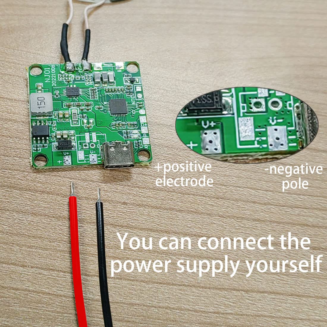 Gikfun 20W Qi Wireless Charger Module Coil - Fast Car Charging DIY Kit with Universal Type-C Interface EK1984 - Perfect for DIY Projects, Smartphones, and In-Car Charging Solutions