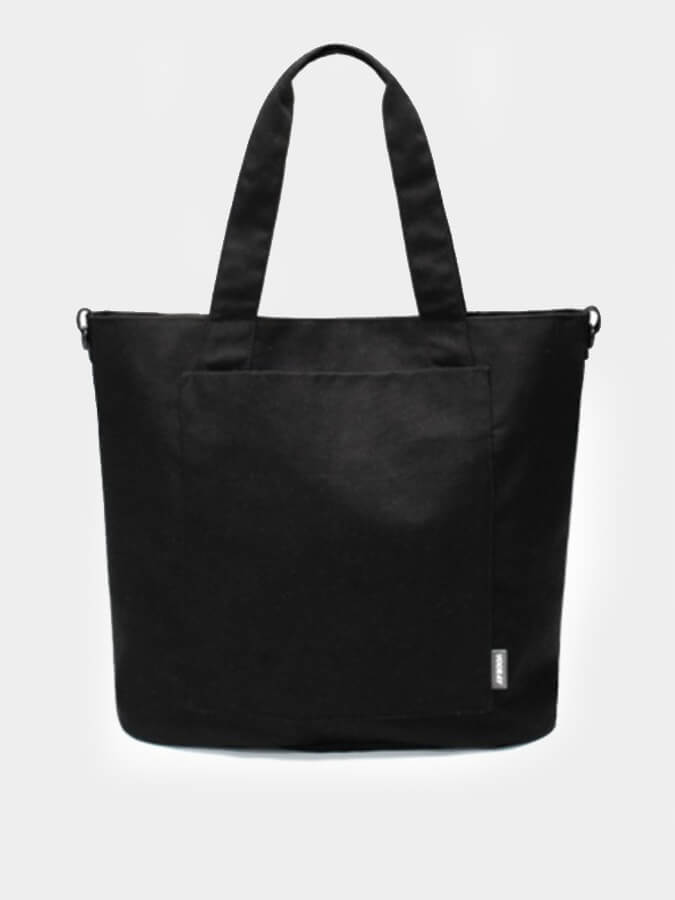 Vooray Zoey Organic Cotton Tote Bag - Eco-Friendly Reusable Shopping Bag for Groceries, Beach, Work & Travel