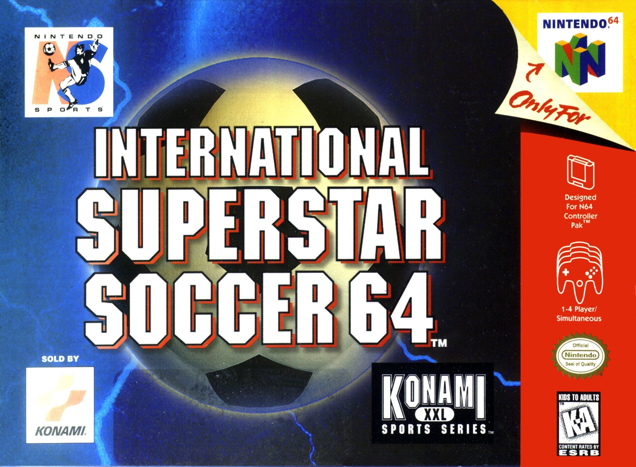 Nintendo 64 International Superstar Soccer - Classic Soccer Video Game for N64 Console | Perfect for Retro Gaming Nights & Sports Fans