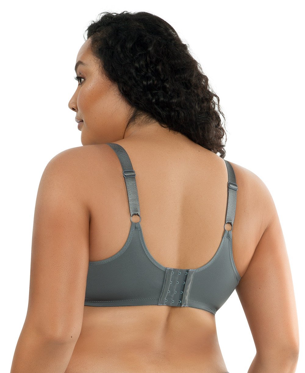Parfait Enora Minimizer Bra - Charcoal Grey | Full Coverage Wireless Support for Everyday Comfort | Perfect for Workouts, Yoga & Daily Wear