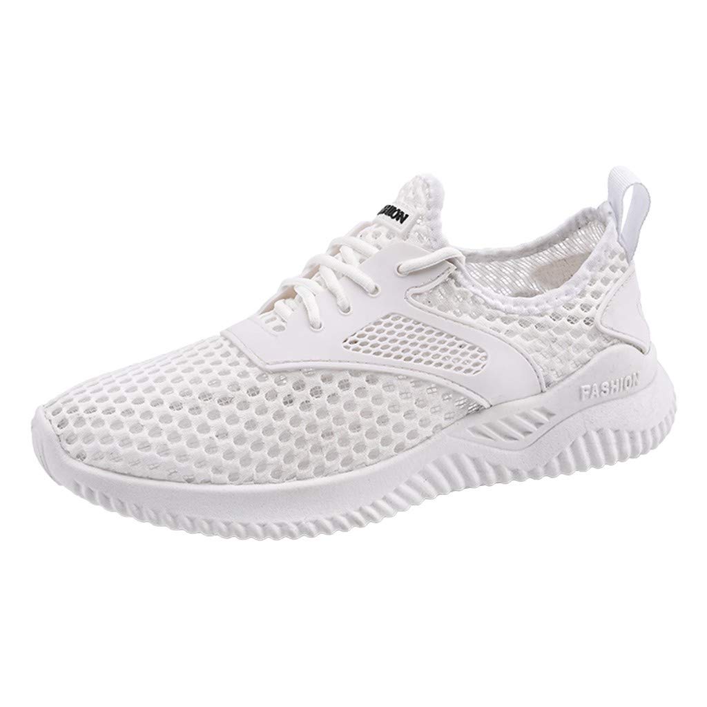 Thyone Men's Running Shoes - Lightweight Breathable Athletic Sneakers for Walking, Basketball & Sports | Non-Slip Comfort Mesh Design | Popular Cross-Border Woven Sport Shoes for Gym, Workout & Daily Wear