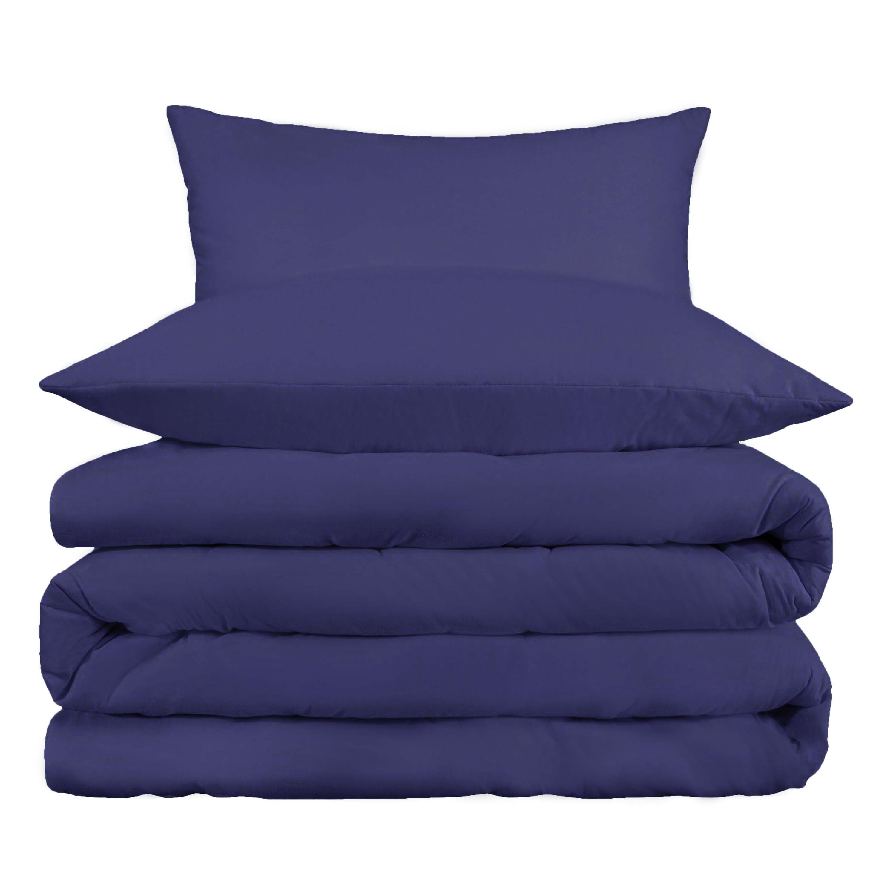 Premium 800 Thread Count Cotton Blend 3-Piece Duvet Cover Set - Soft, Breathable Bedding for Luxury Comfort - Perfect for Master Bedrooms, Guest Rooms & Hotels