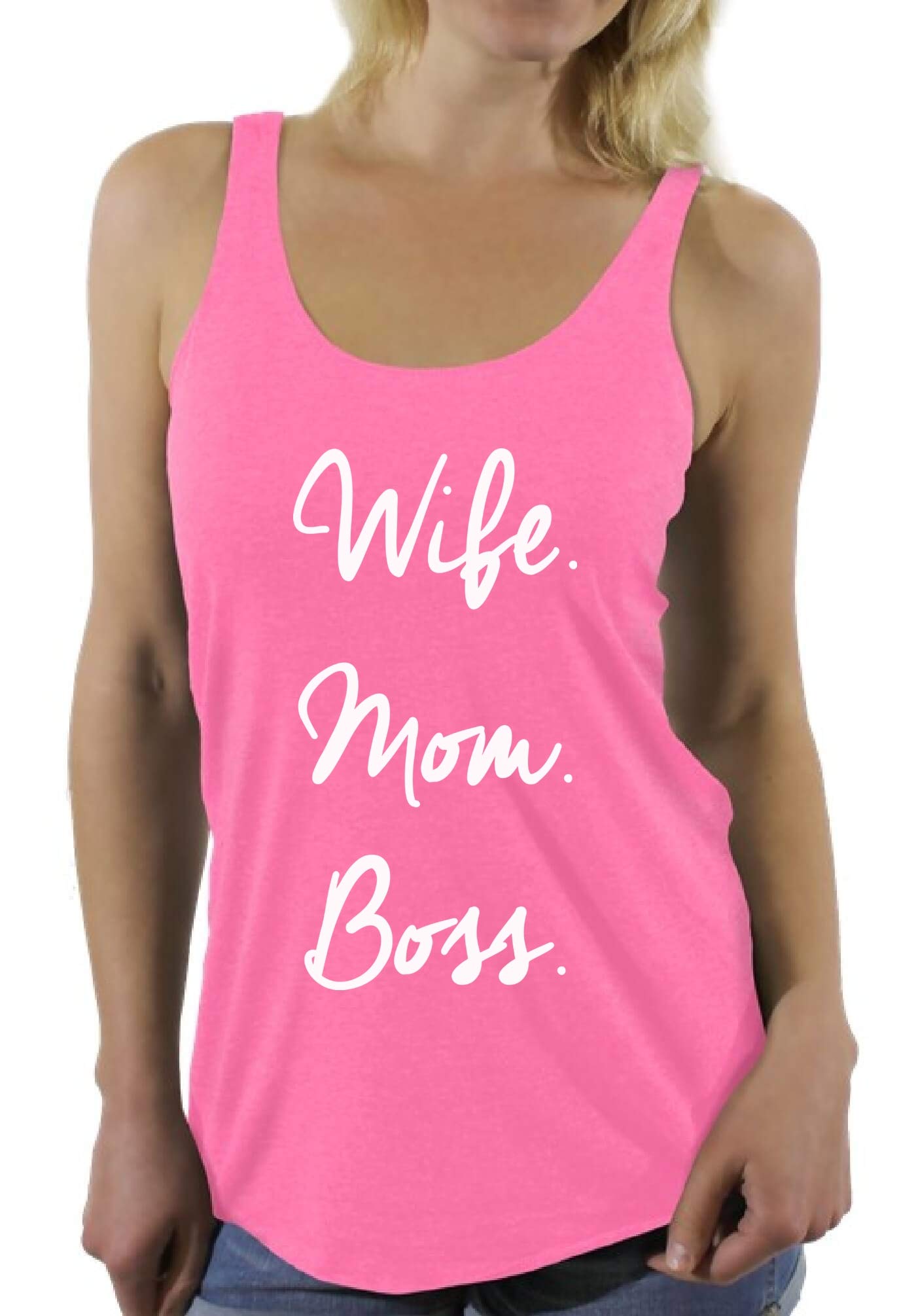Awkward Styles Racerback Mom Tank Top - Perfect Gift for Wife, Mom, or Boss - Ideal for Casual Outings, Workouts, and Relaxing at Home