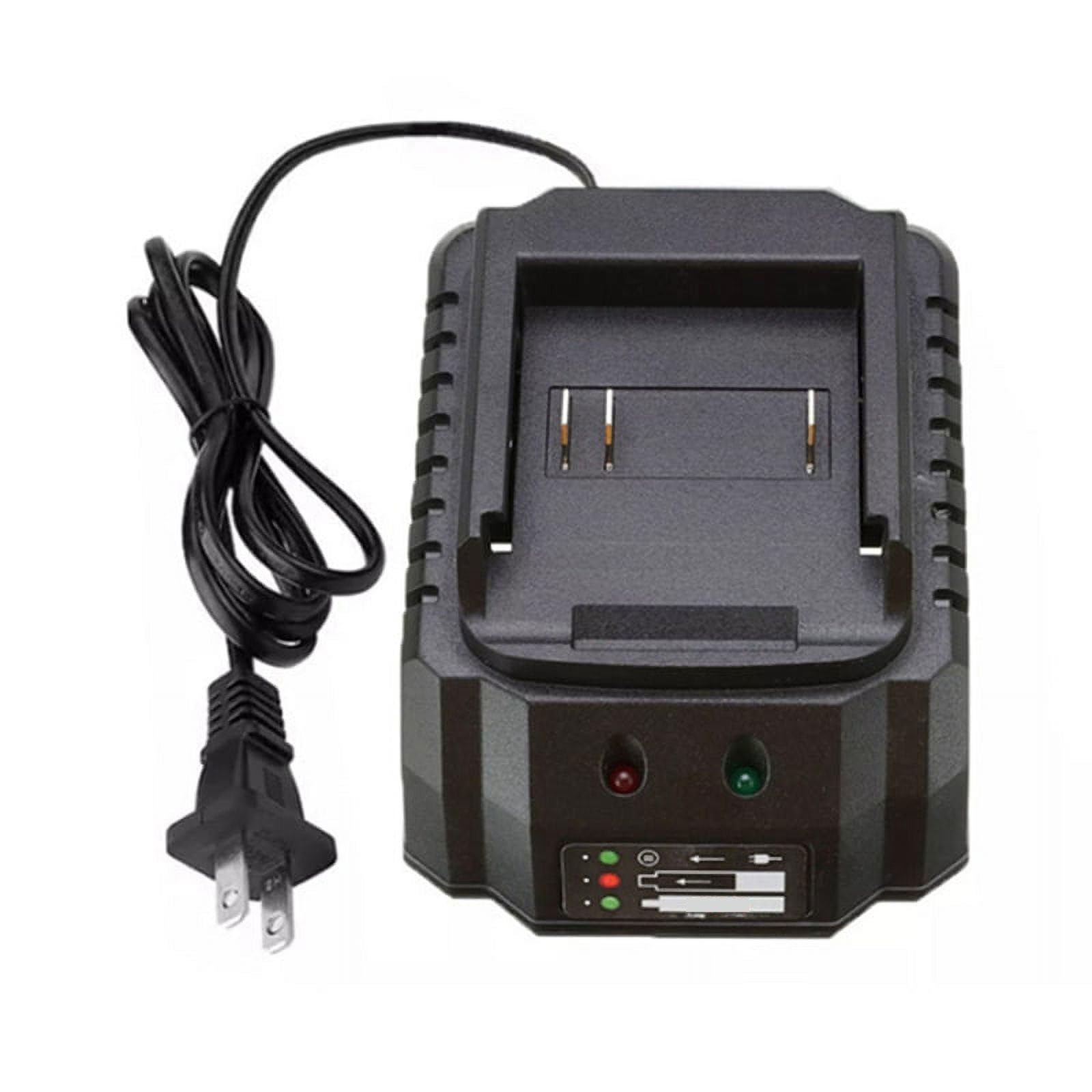 2024 Fast Wall Charger for Lithium Battery Power Tools - US & EU Plug (Black) - Perfect for DIY Projects & Professional Worksites