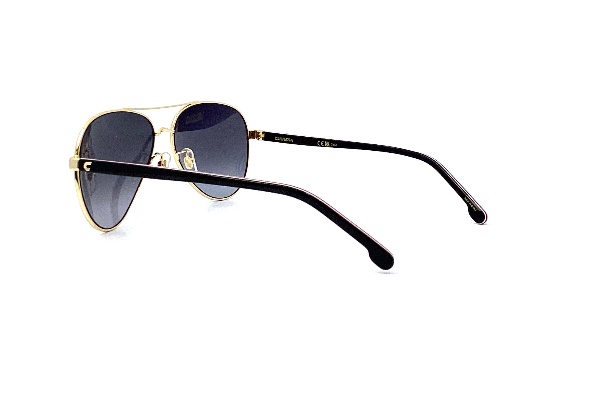 Carrera 3003/S Black Gold Sunglasses - Polarized UV Protection Aviator Style for Men & Women - Perfect for Driving, Travel & Outdoor Activities
