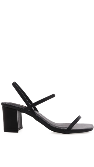 Balton Mule Heels for Women - Comfortable Black Block Heel Slides - Perfect for Office, Party & Casual Wear