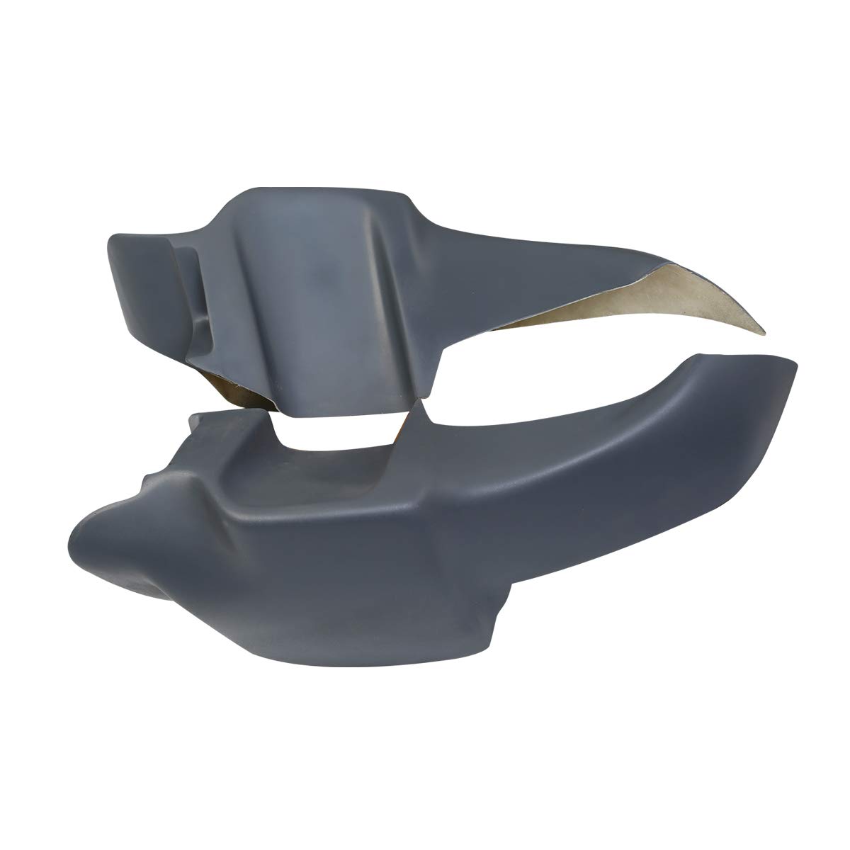 Harley Davidson Dyna FXRP FXRT FXRD Lower Fairing Leg Warmer Shield - Unpainted Fiberglass Replacement Part for Motorcycle Wind Protection & Comfort