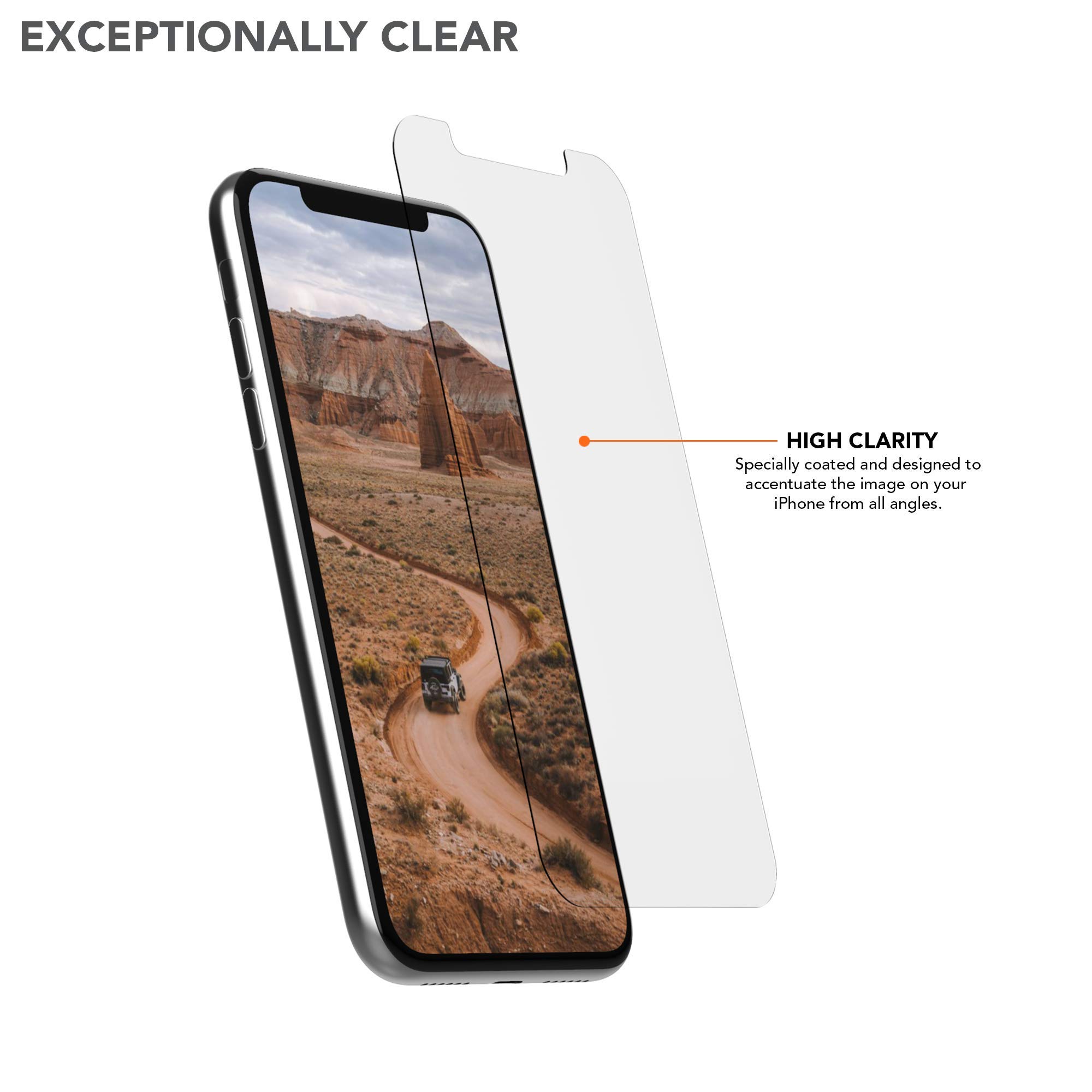 Rokform Tempered Glass Screen Protector for iPhone 11 Pro/XS/X - 2 Pack HD Clear Shatterproof Case-Friendly Active Touch Protection - Perfect for Outdoor Activities, Sports & Daily Use