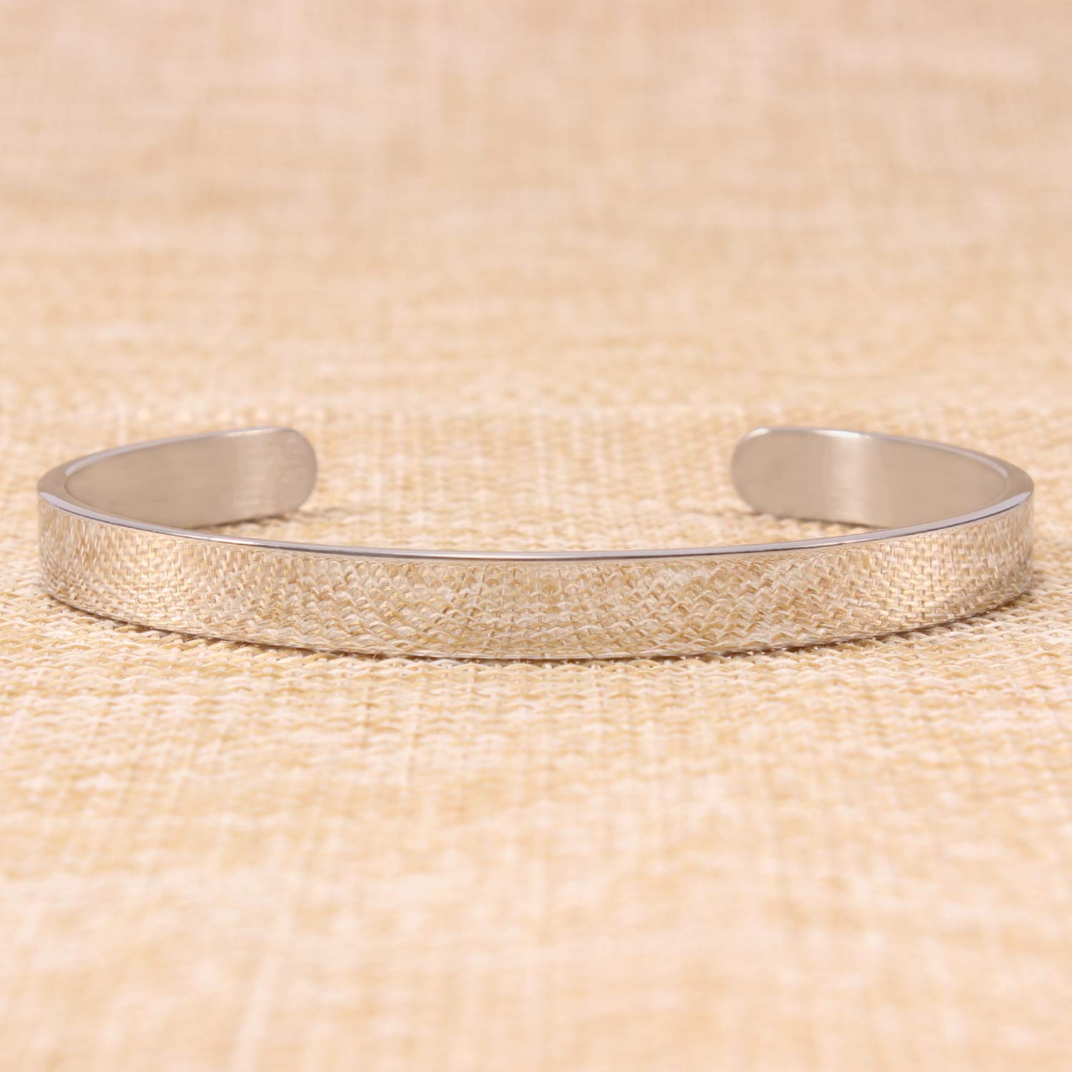 Rose Gold Inspirational Mantra Engraved Cuff Bracelet for Women - Valentine's Day Gift for Her, Birthday Present, Motivational Jewelry - Perfect for Daily Wear, Special Occasions & Self-Empowerment