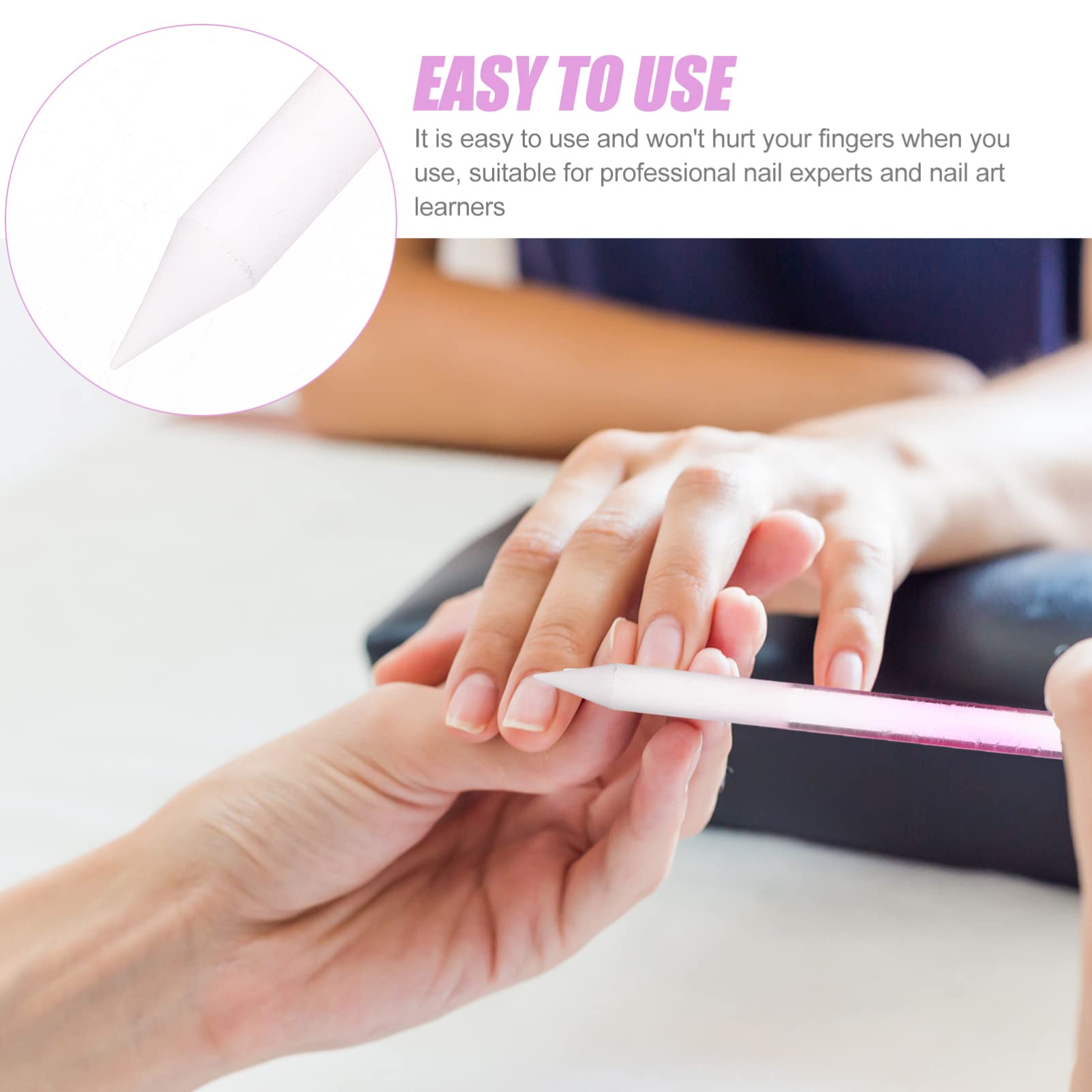 3pcs Double Head Glass Nail Files - Portable Manicure Tools for Nail Shaping & Polishing - Perfect for Home, Travel & Salon Use