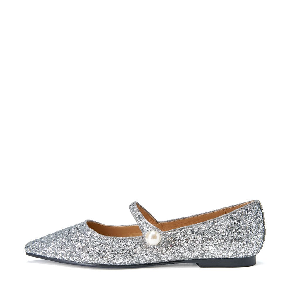 Thea Glitter 2.0 Silver Women's Fashion Sneakers - Trendy Comfortable Casual Shoes for Walking, Running & Gym Workouts - Perfect for Daily Wear, Parties & Outdoor Activities